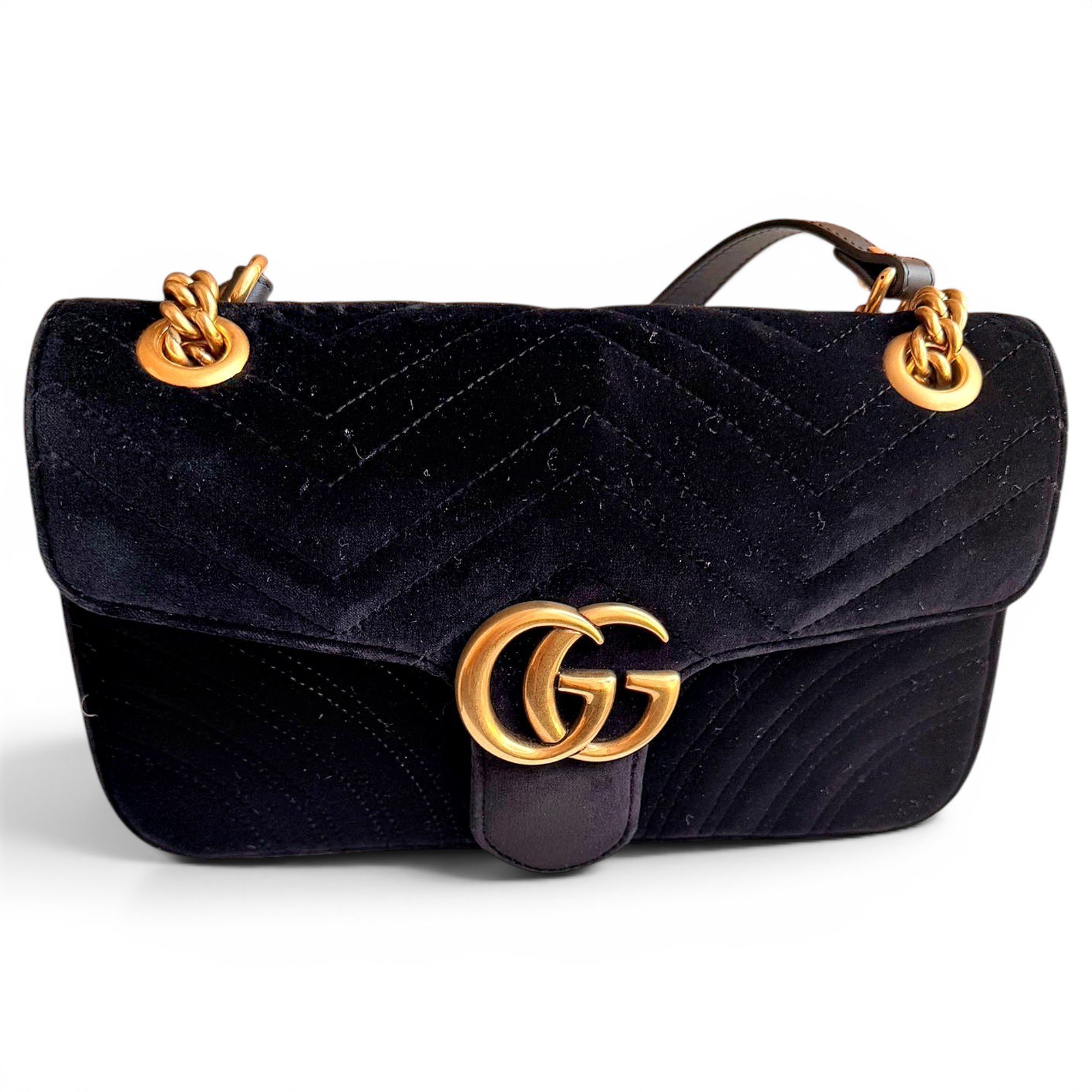 GG Marmont velvet crossbody bag