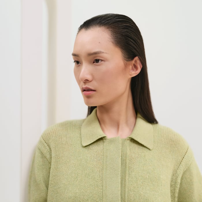 Vert Tendre Shirt Cardigan