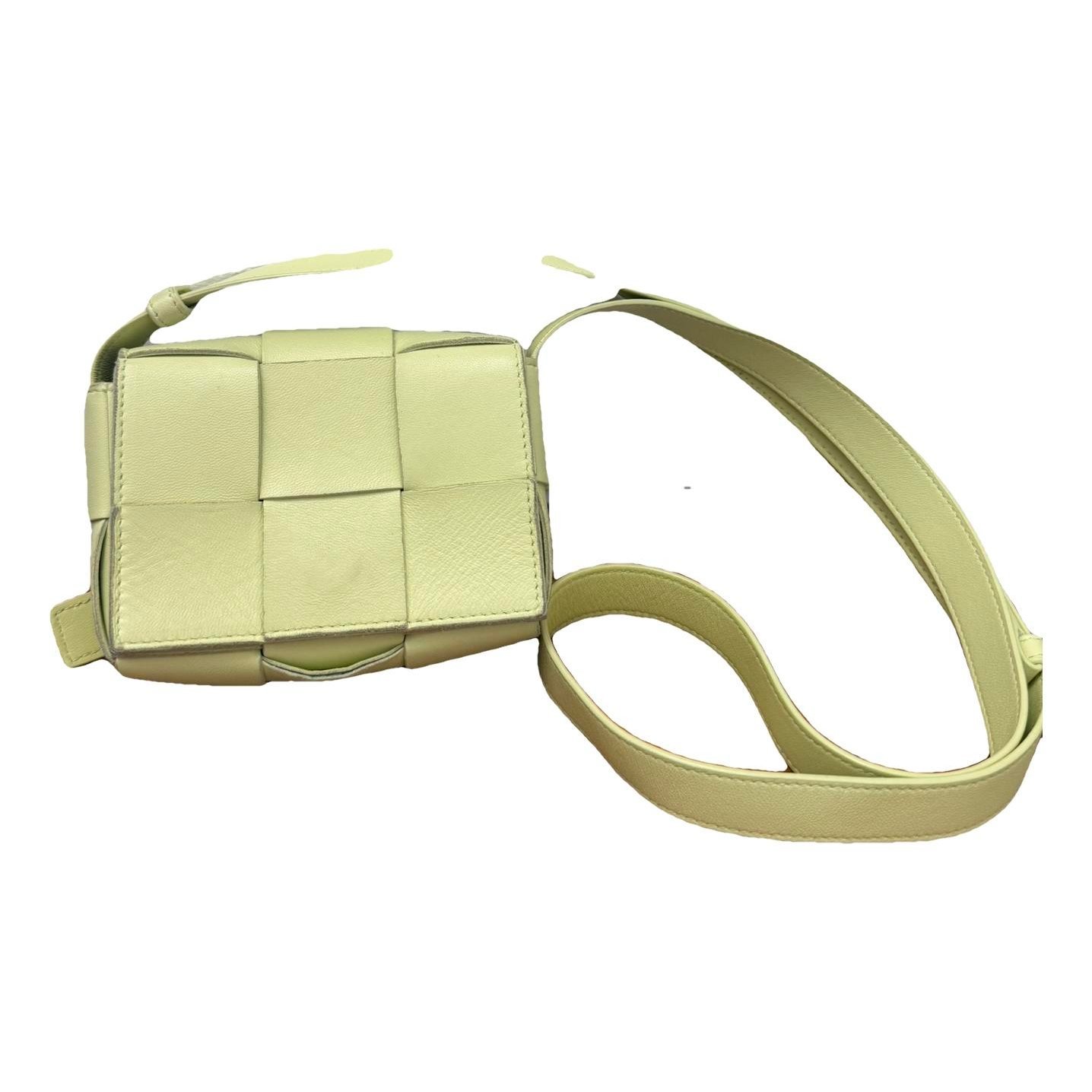 Cassette leather handbag