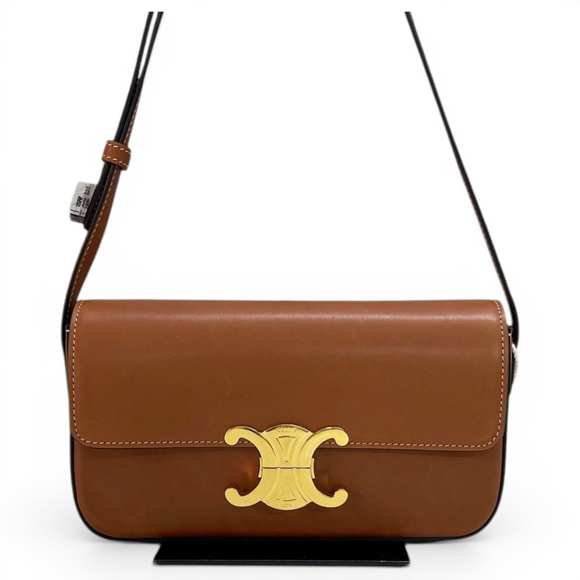 Triomphe Long leather handbag
