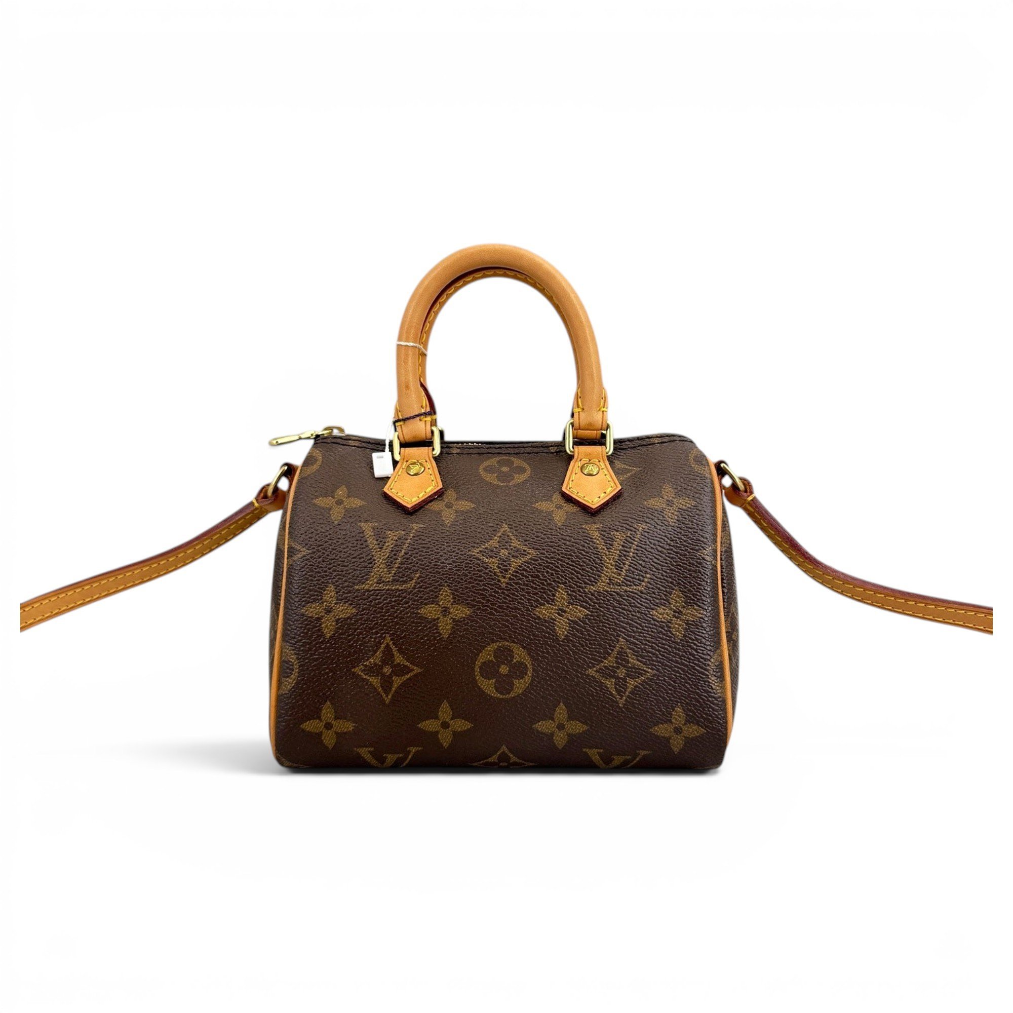 Louis Vuitton Nano Speedy / Mini HL leather crossbody bag