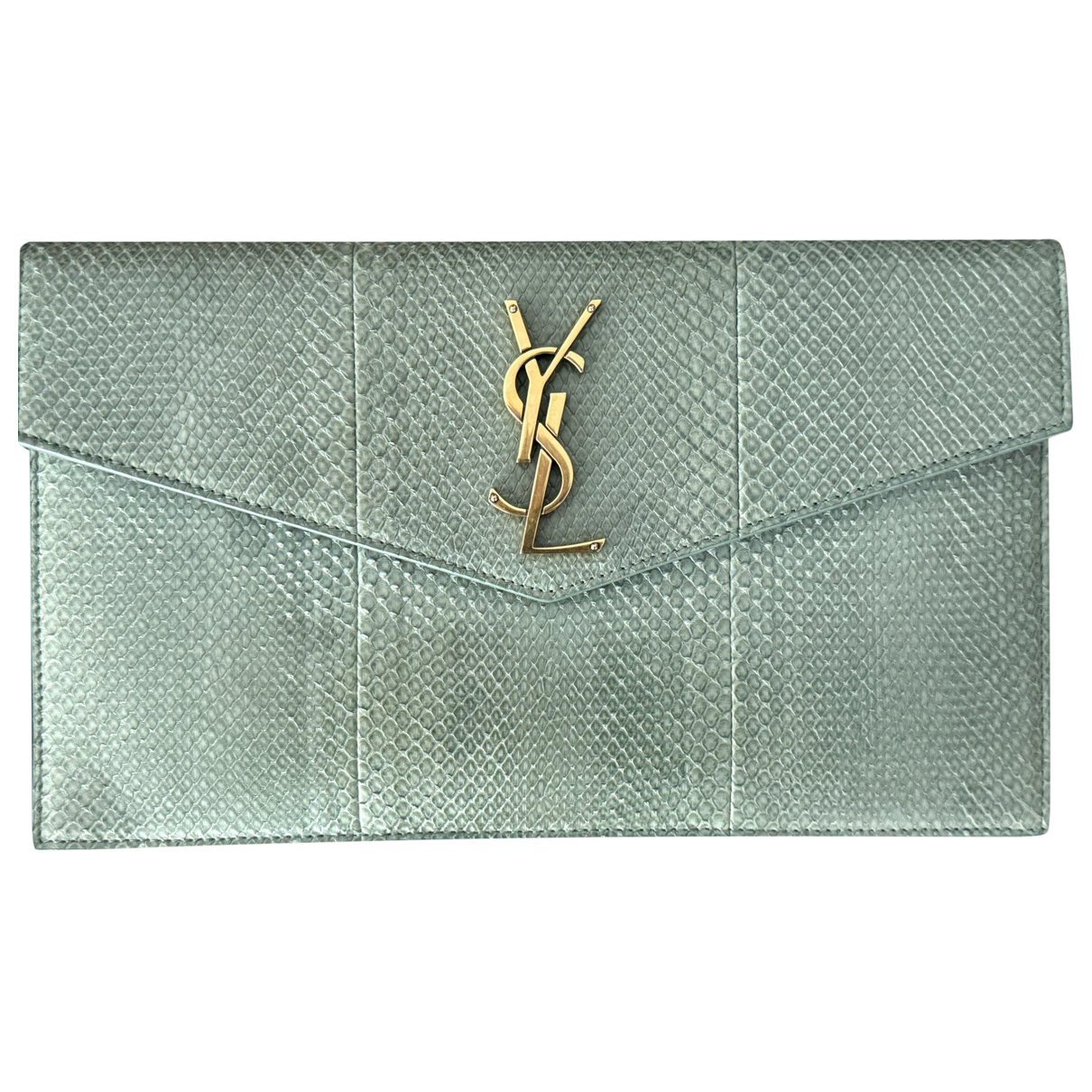 Leather clutch bag