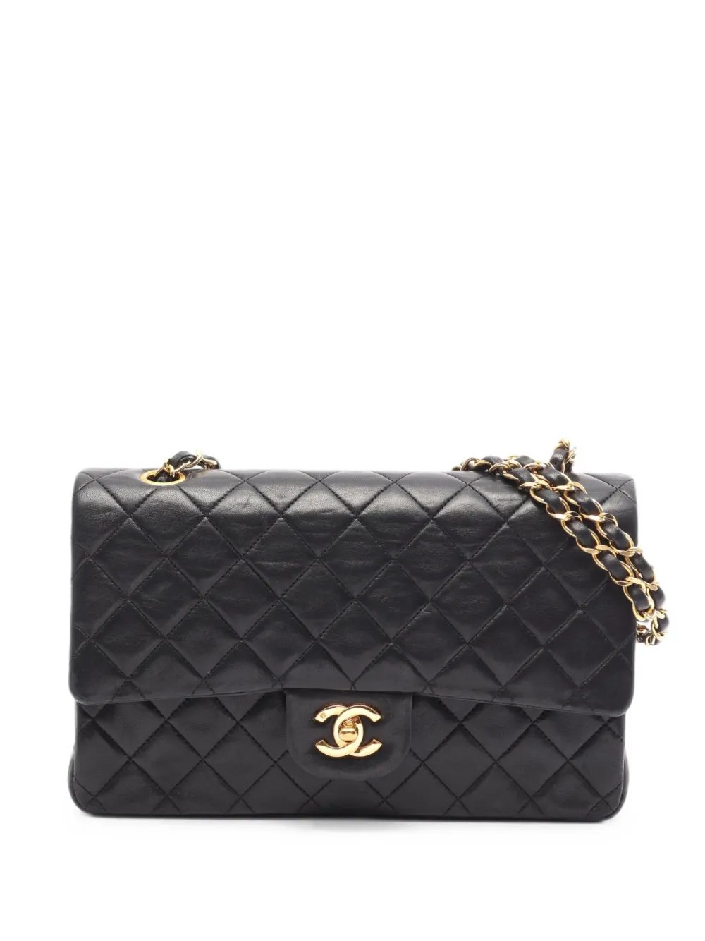 1989-1991 matelassé double flap shoulder bag
