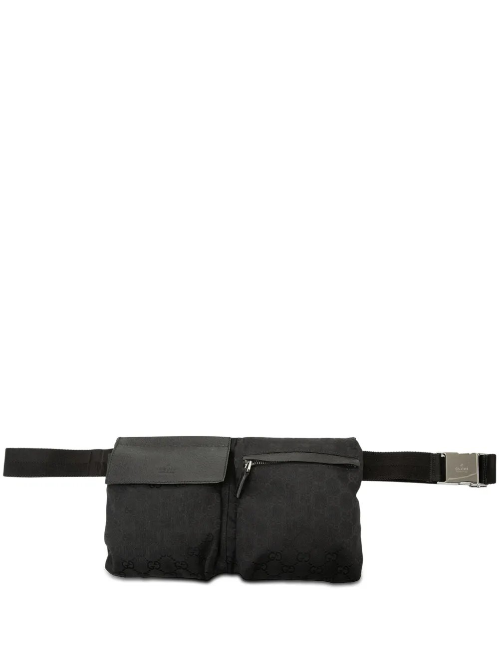 2000-2015 GG Canvas Double Pocket belt bag