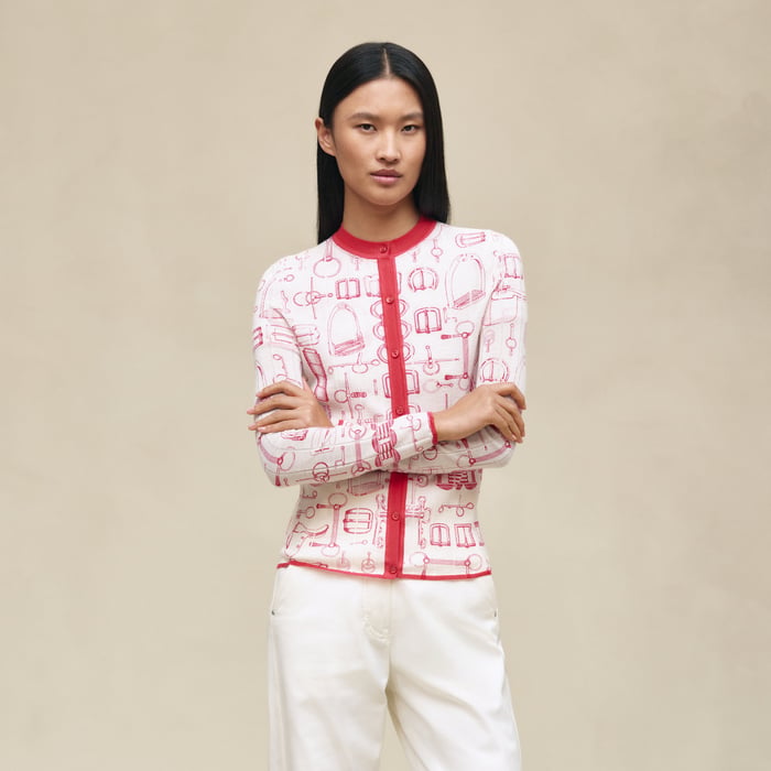 Blanc Naturel "Cahier Du Colporteur" Buttoned Cardigan