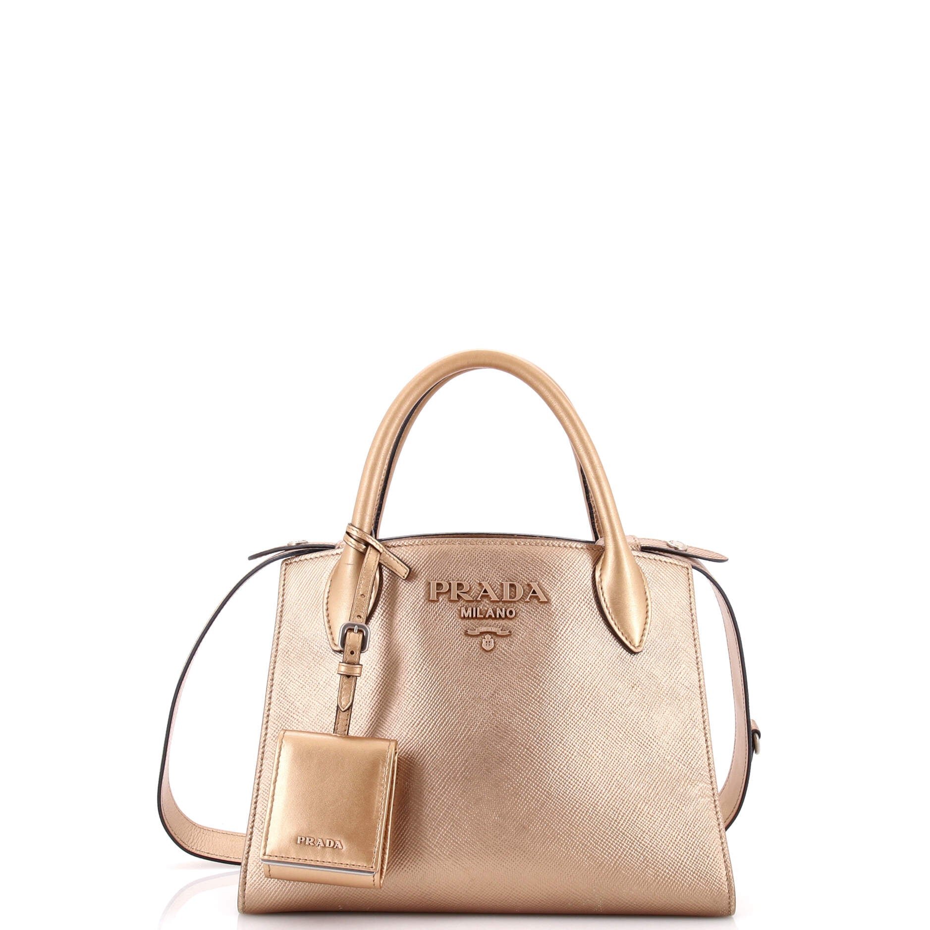Monochrome Tote Saffiano with City Calf Small