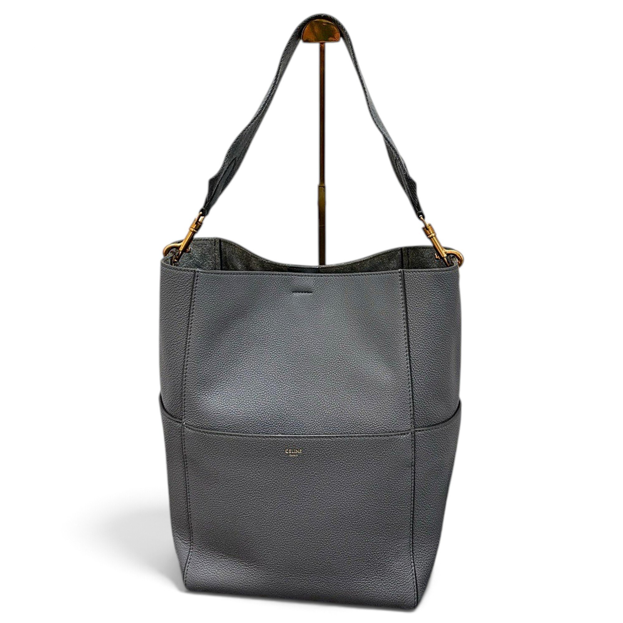 Seau Sangle leather handbag