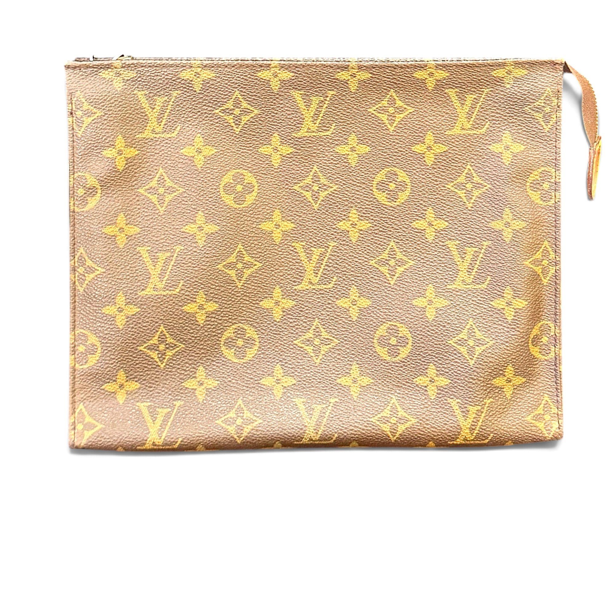 Leather clutch bag