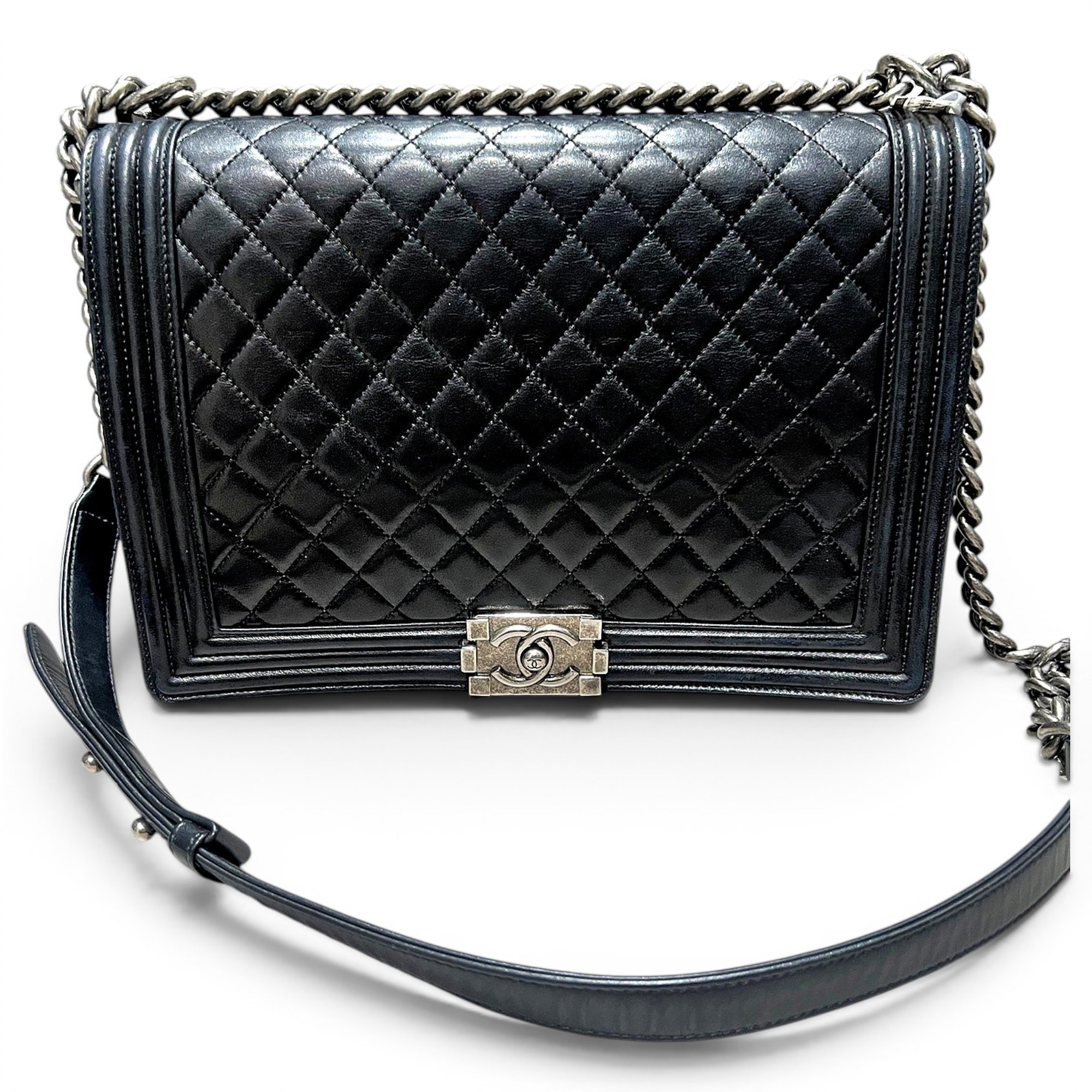 Boy leather crossbody bag