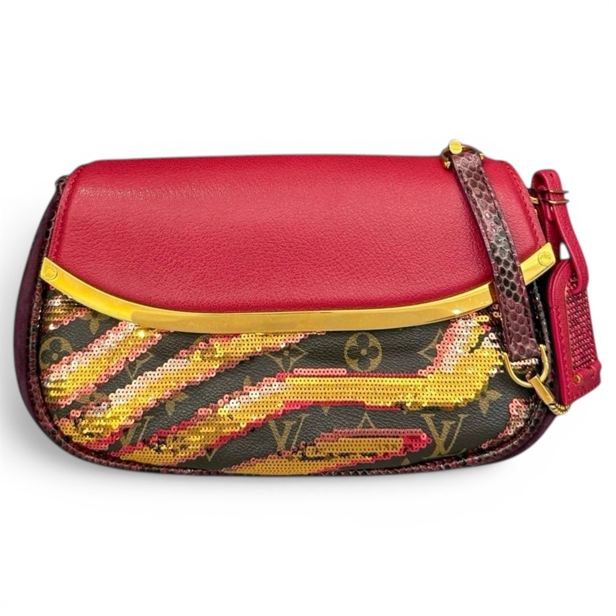 Leather clutch bag