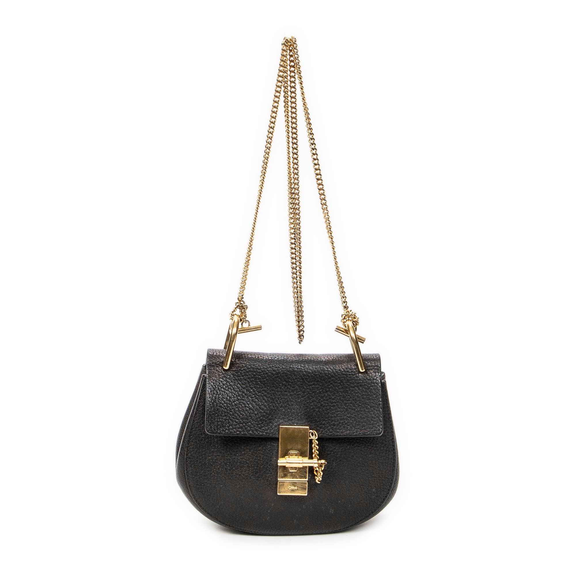 Drew leather handbag