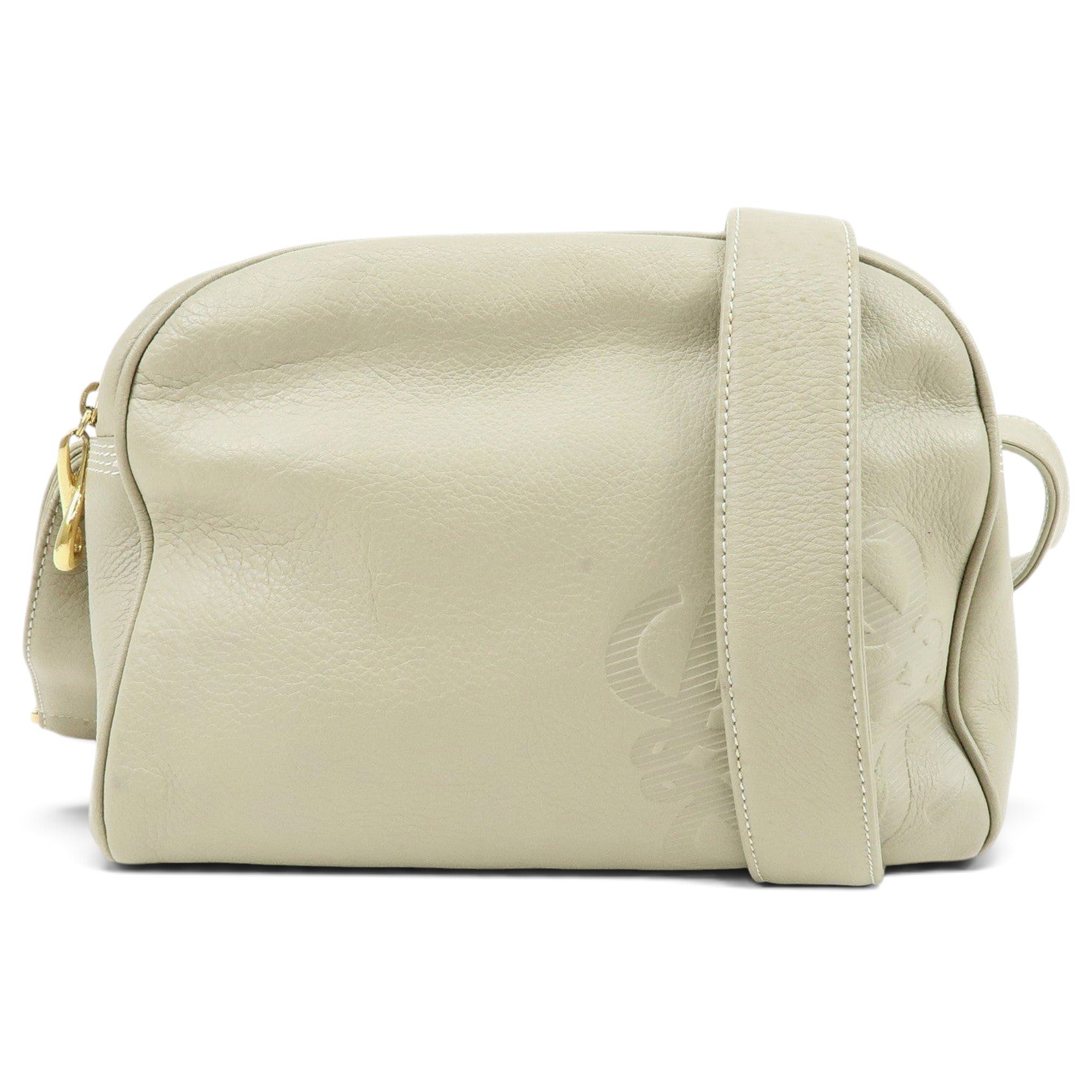 Anagram leather crossbody bag