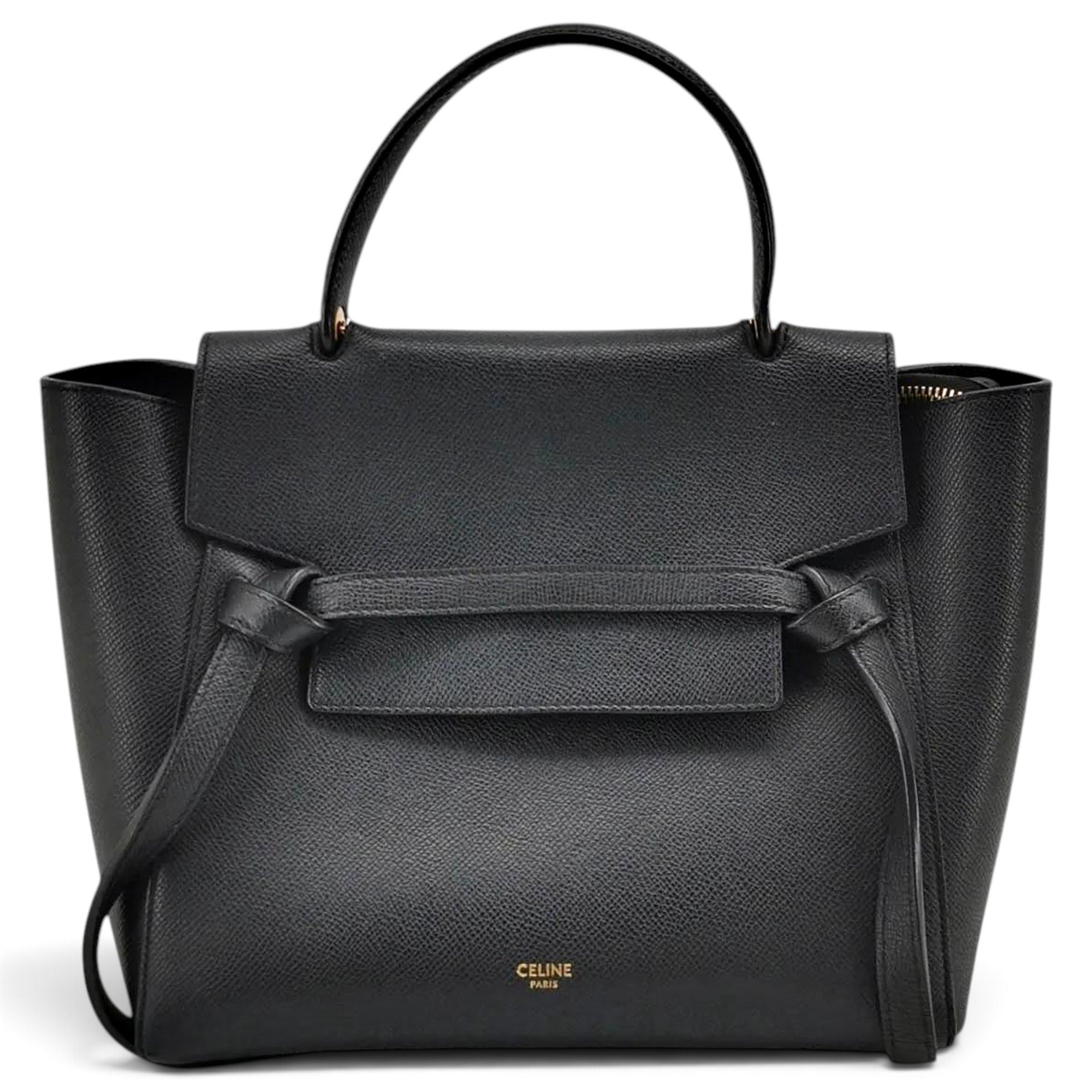 Belt leather handbag