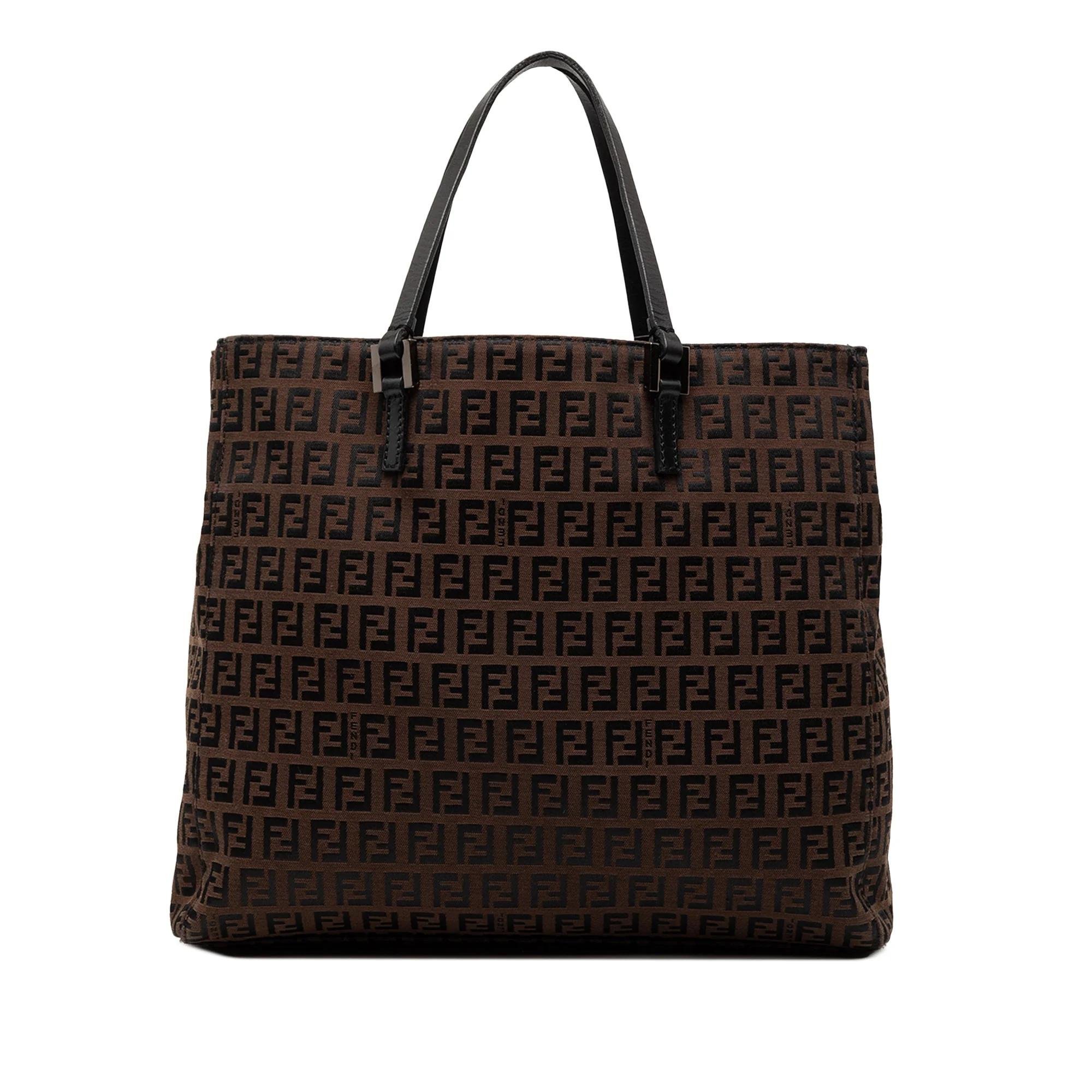 Pocket leather tote