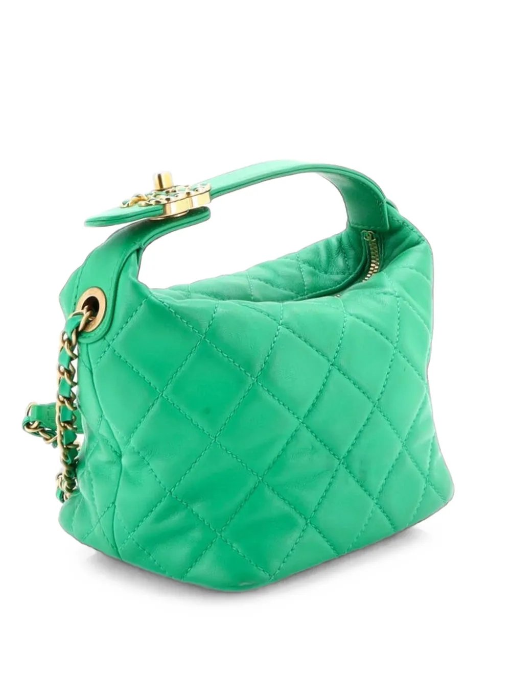 Perfect Meeting Quilted Lambskin Small hobo bag