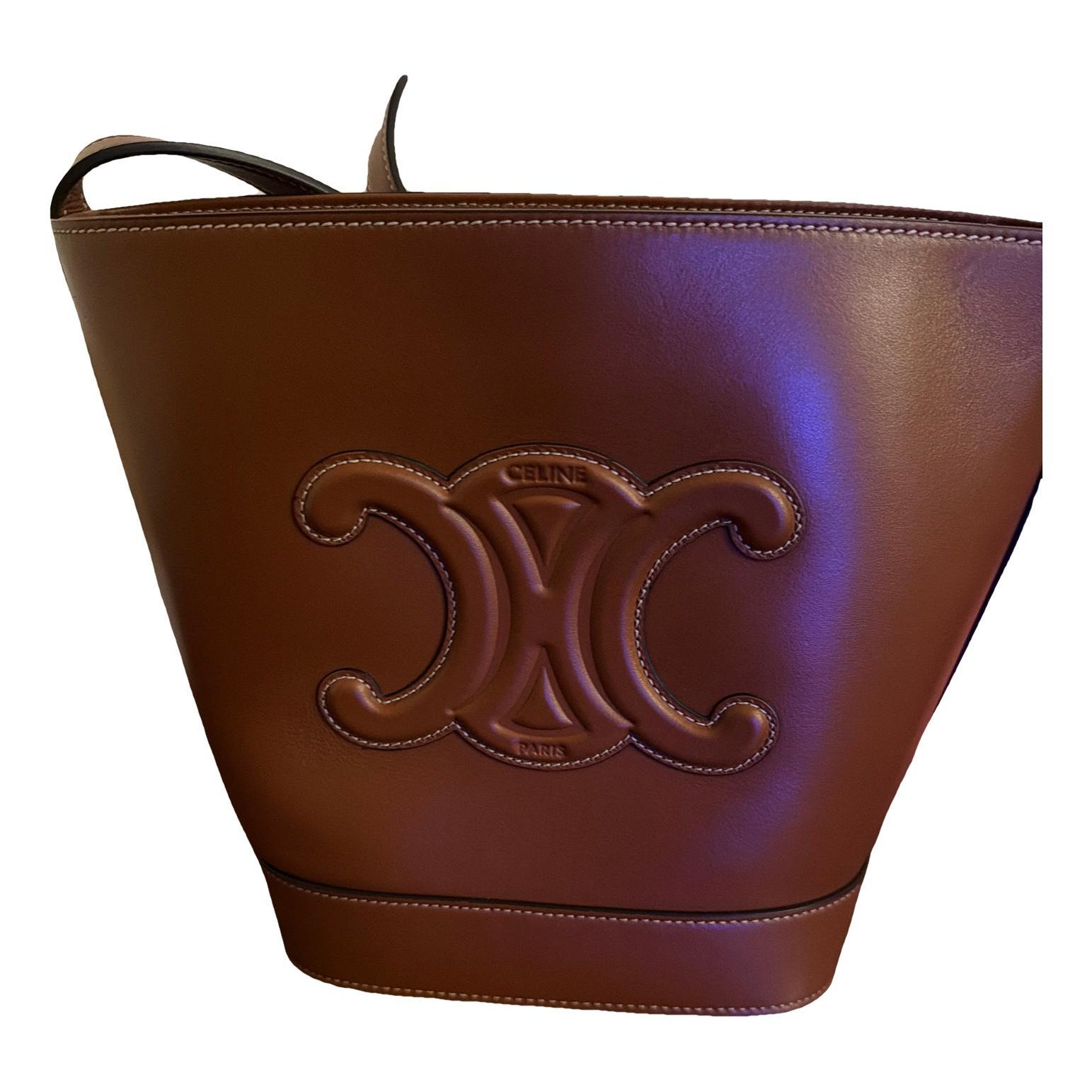 Triomphe leather handbag