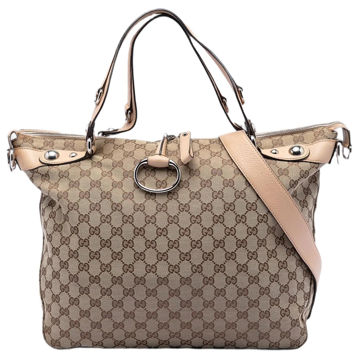 Gucci B cloth satchel
