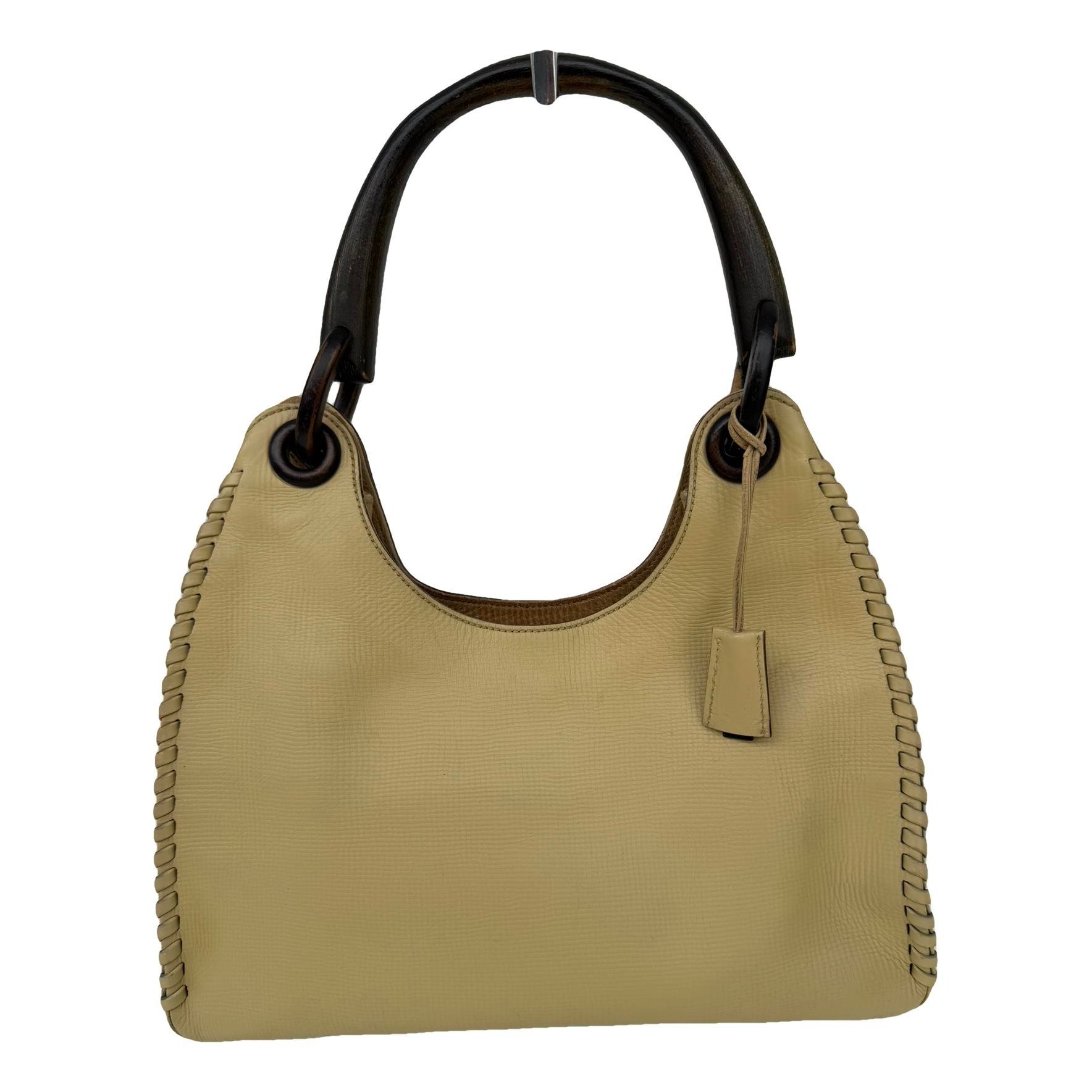 Vintage Bamboo Hobo leather handbag