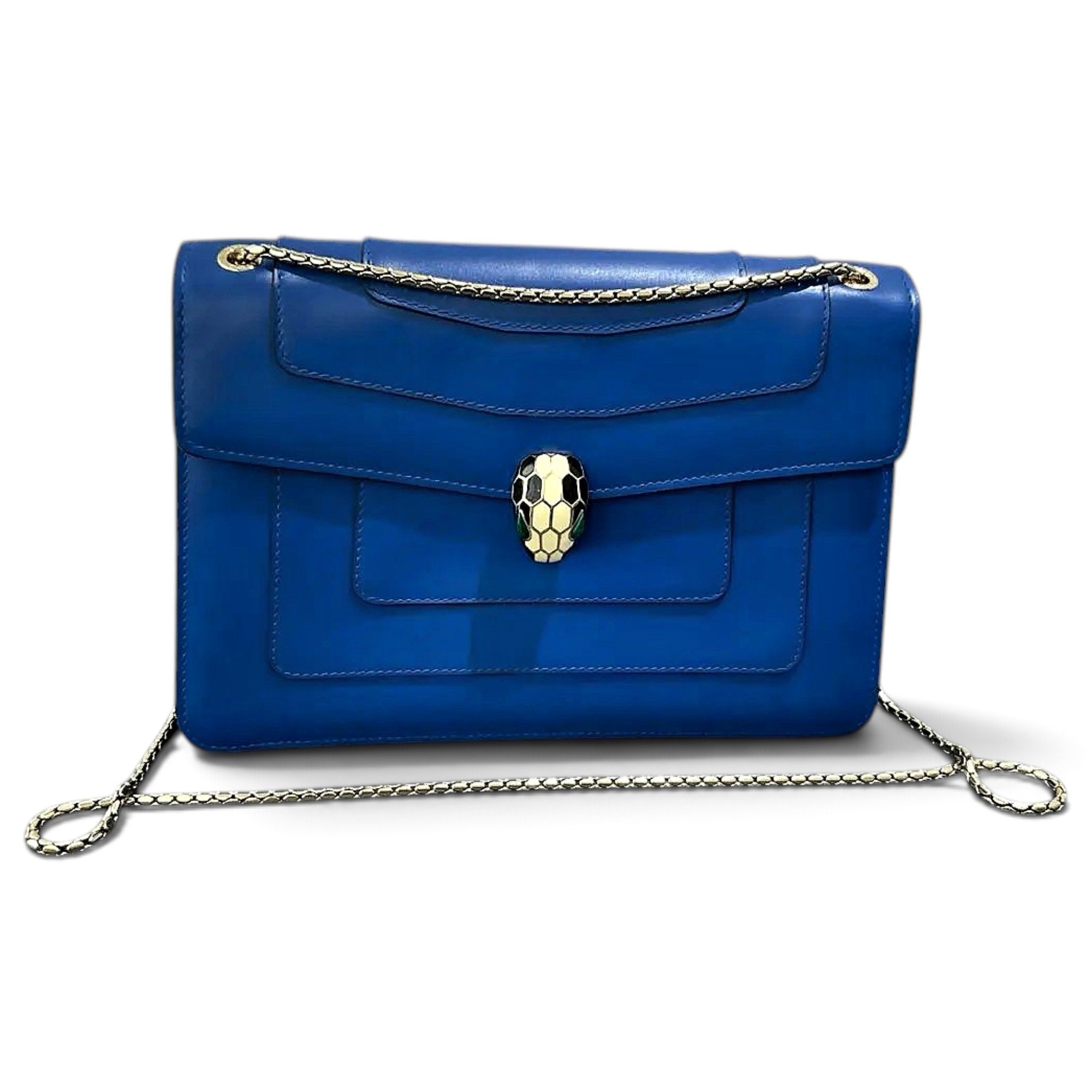 Serpenti leather handbag