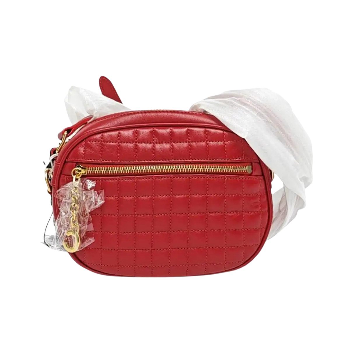 Charm leather handbag