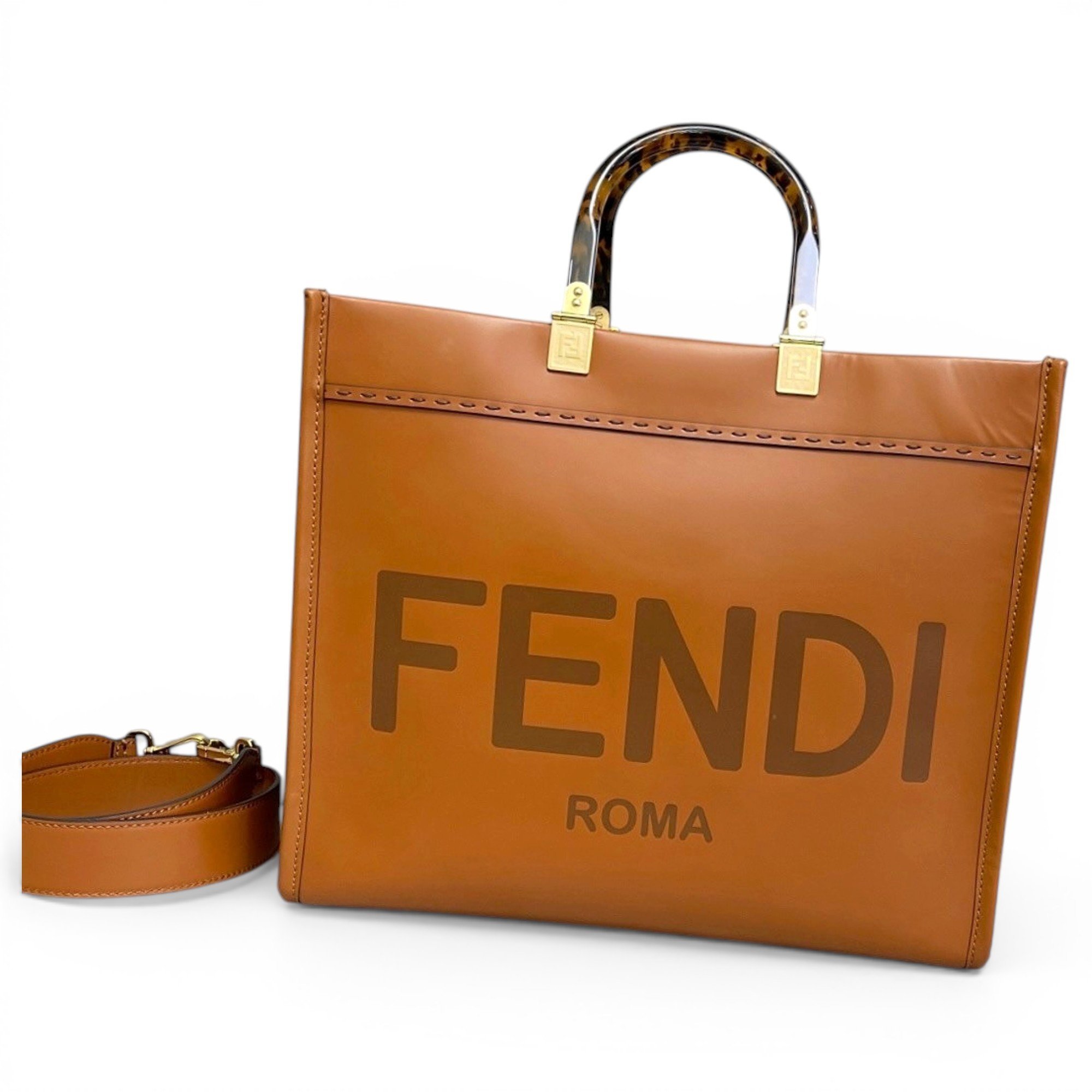 Fendi Sunshine leather tote