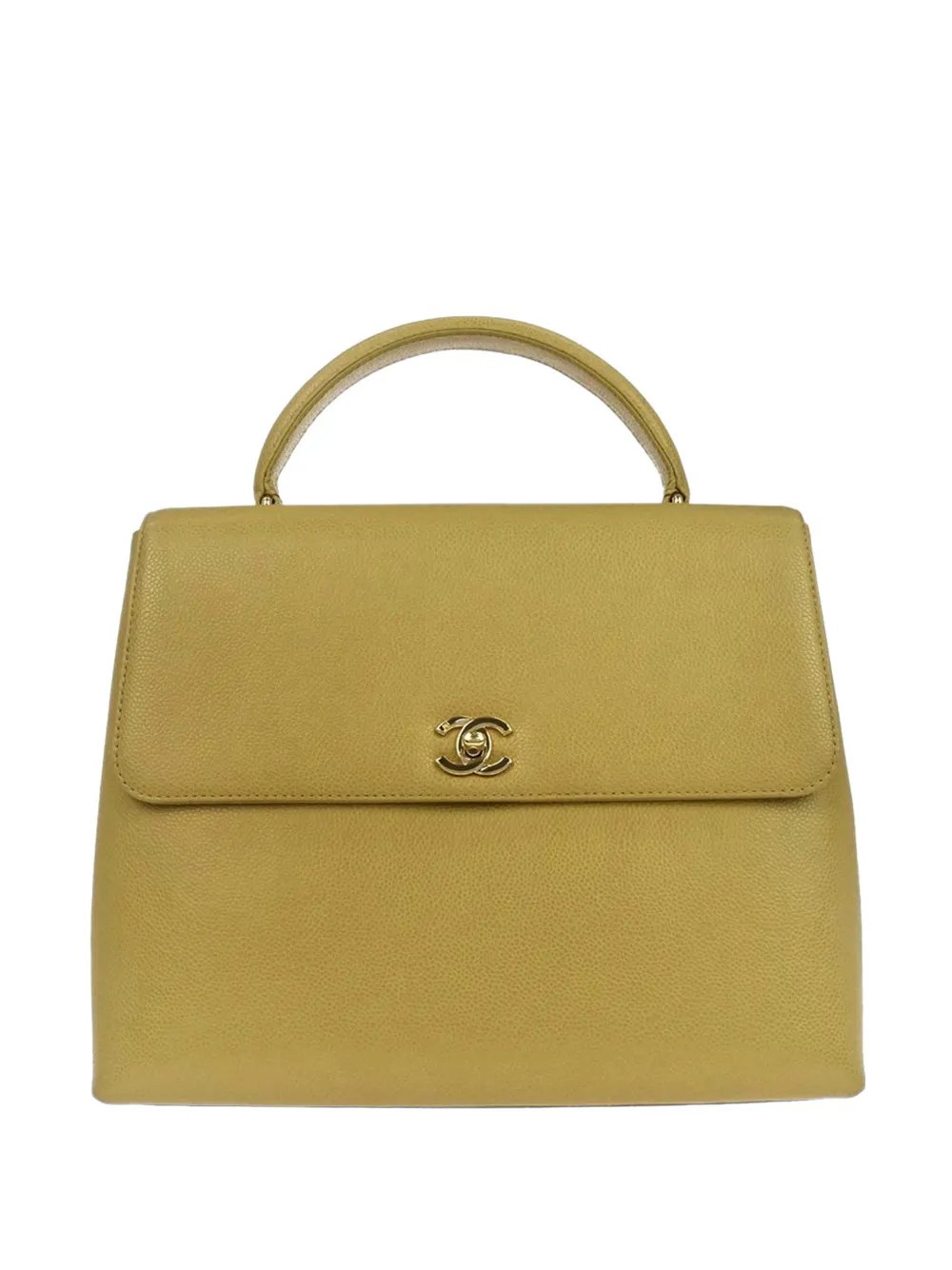 1997-1999 Caviar-leather CC turn-lock tote bag
