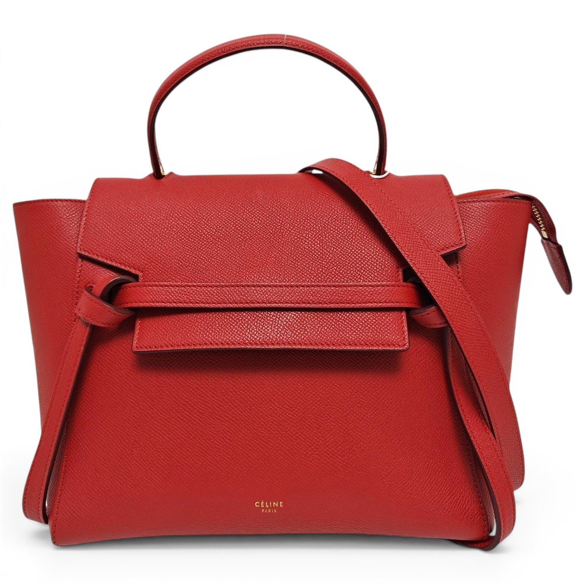 Belt leather handbag