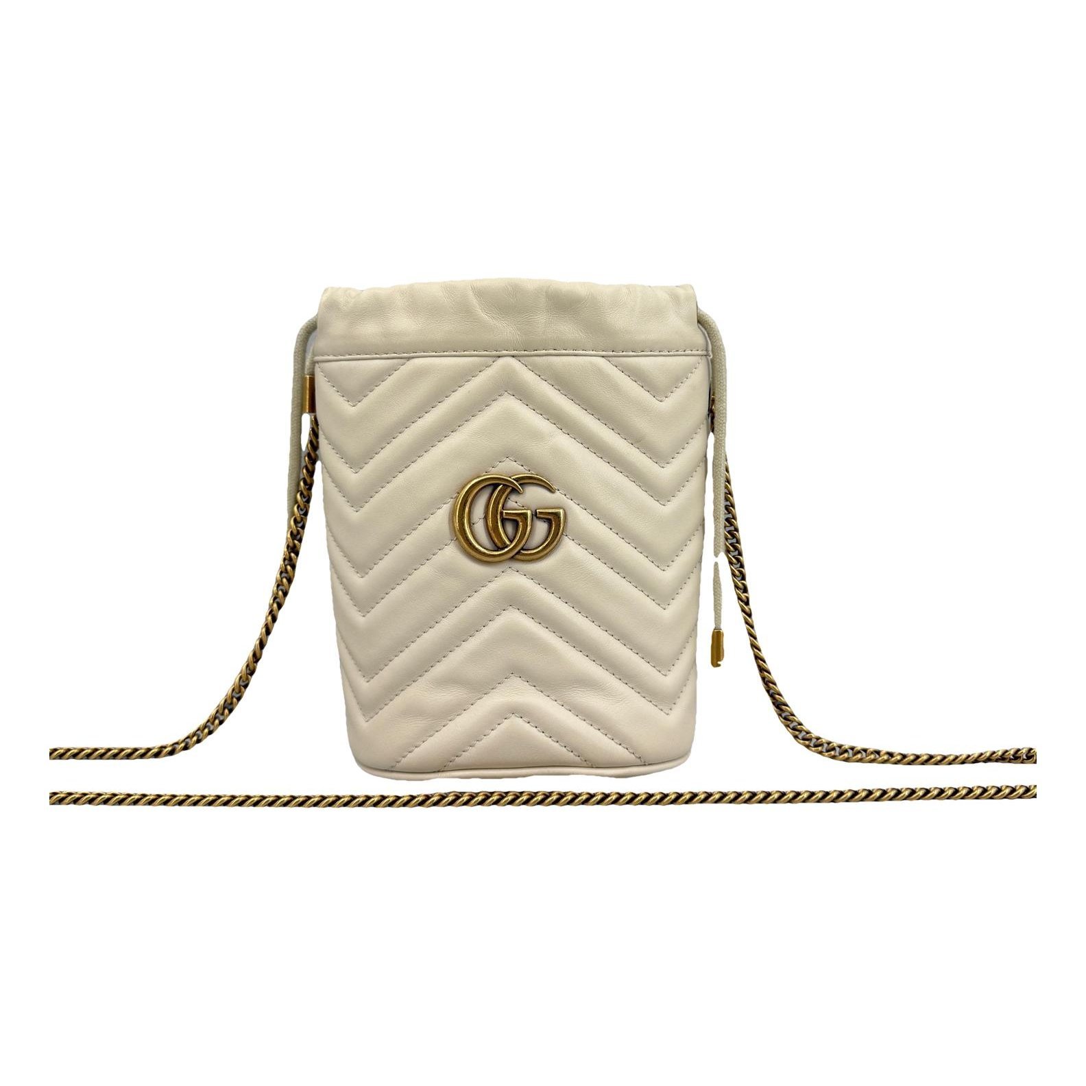 GG Marmont Chain Bucket leather handbag