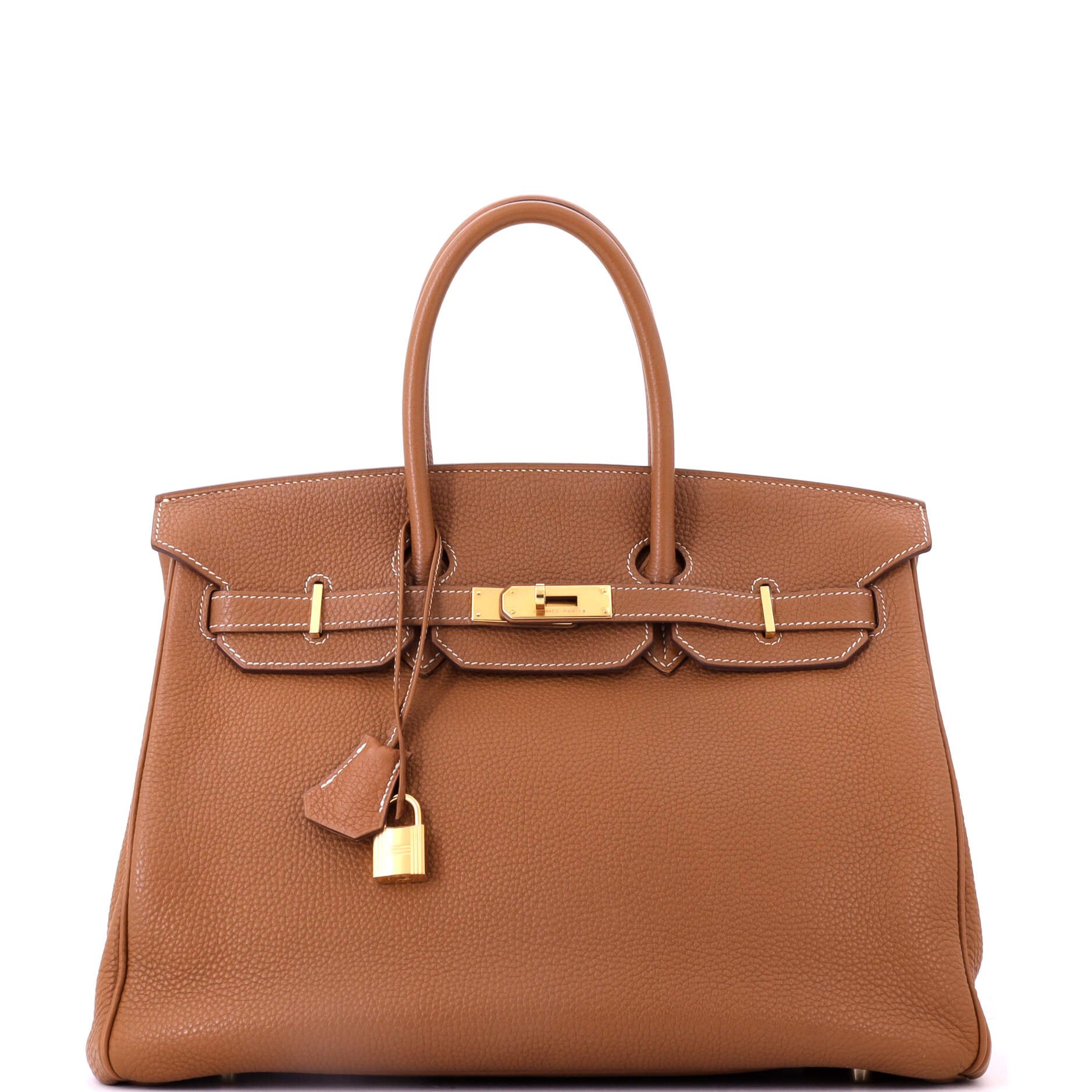 Birkin Handbag Gold Togo with Gold Hardware 35