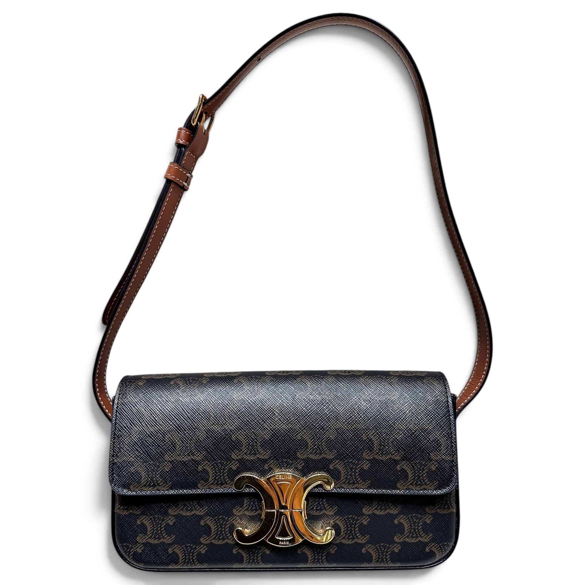 Triomphe leather handbag