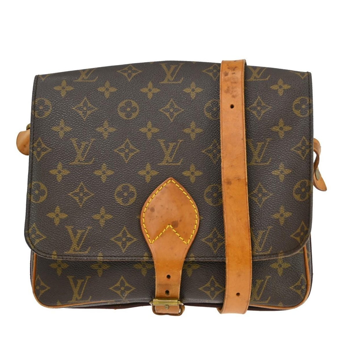 Cartouchière cloth handbag