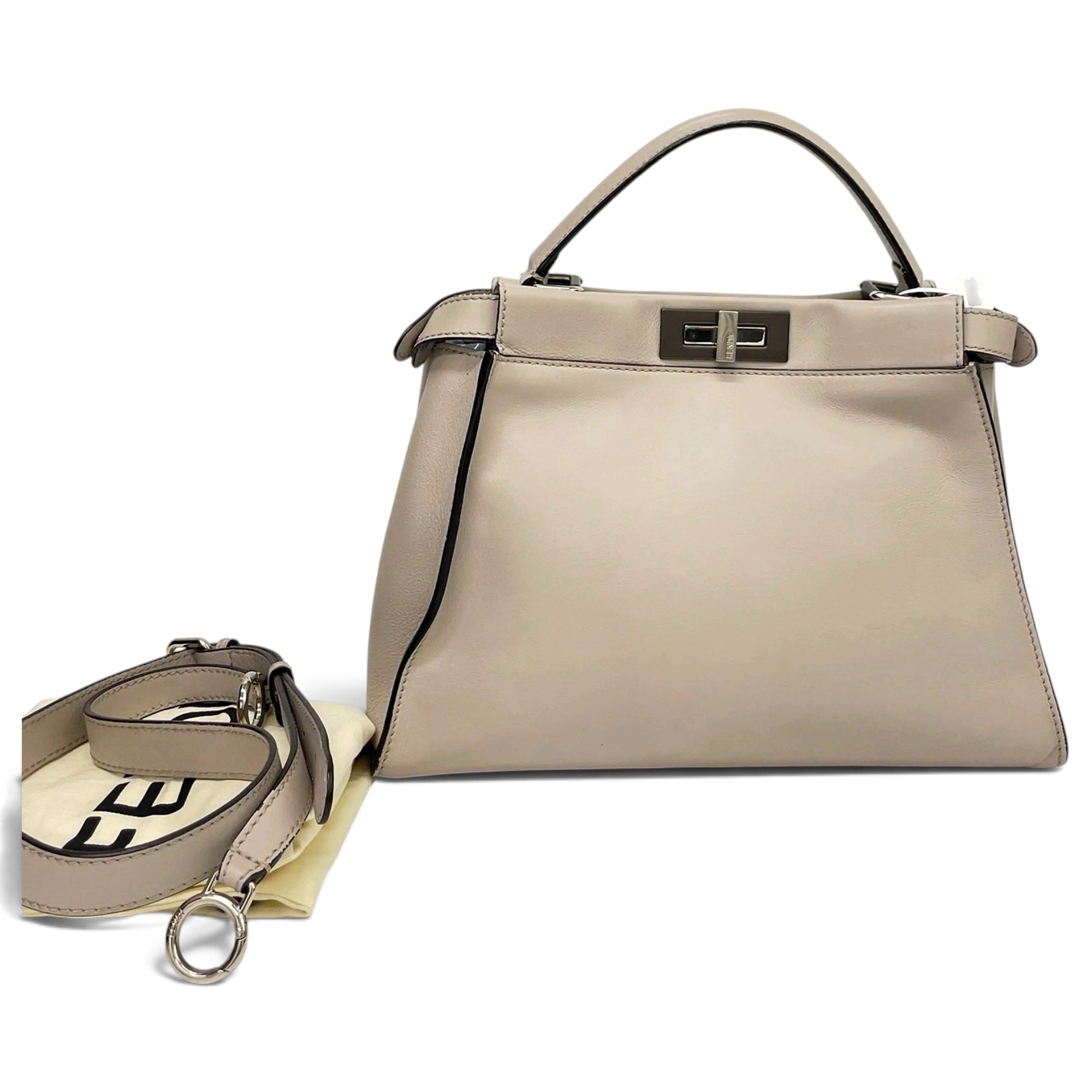 Peekaboo leather handbag