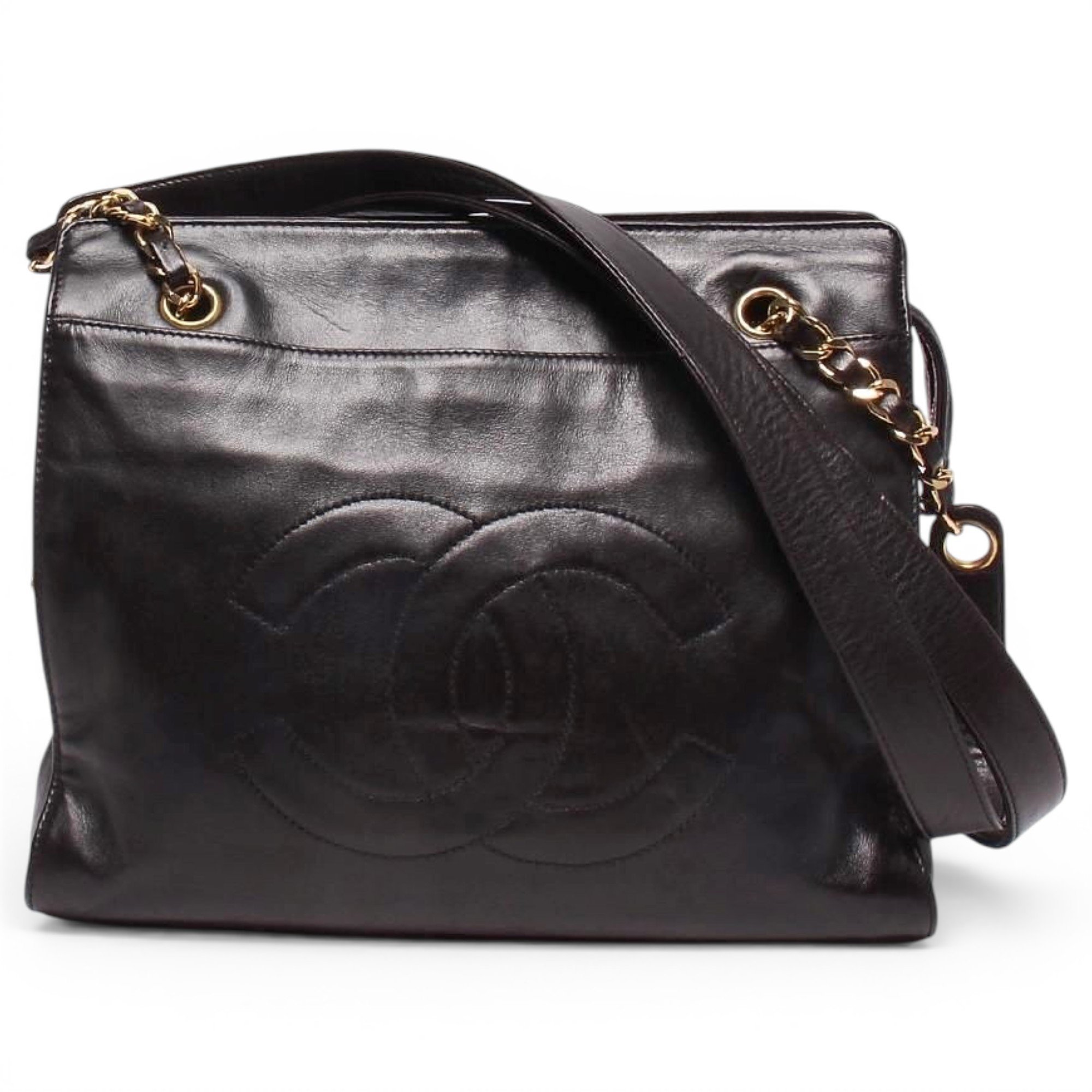 Leather tote