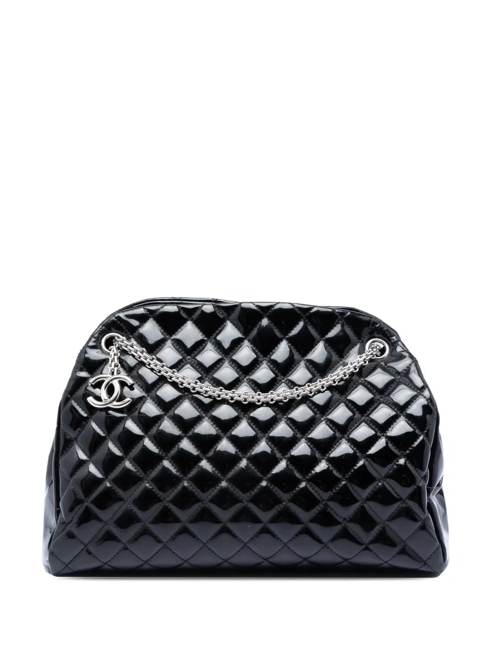 2011 Large Quilted Patent Just Mademoiselle Bowling Bag tote bag