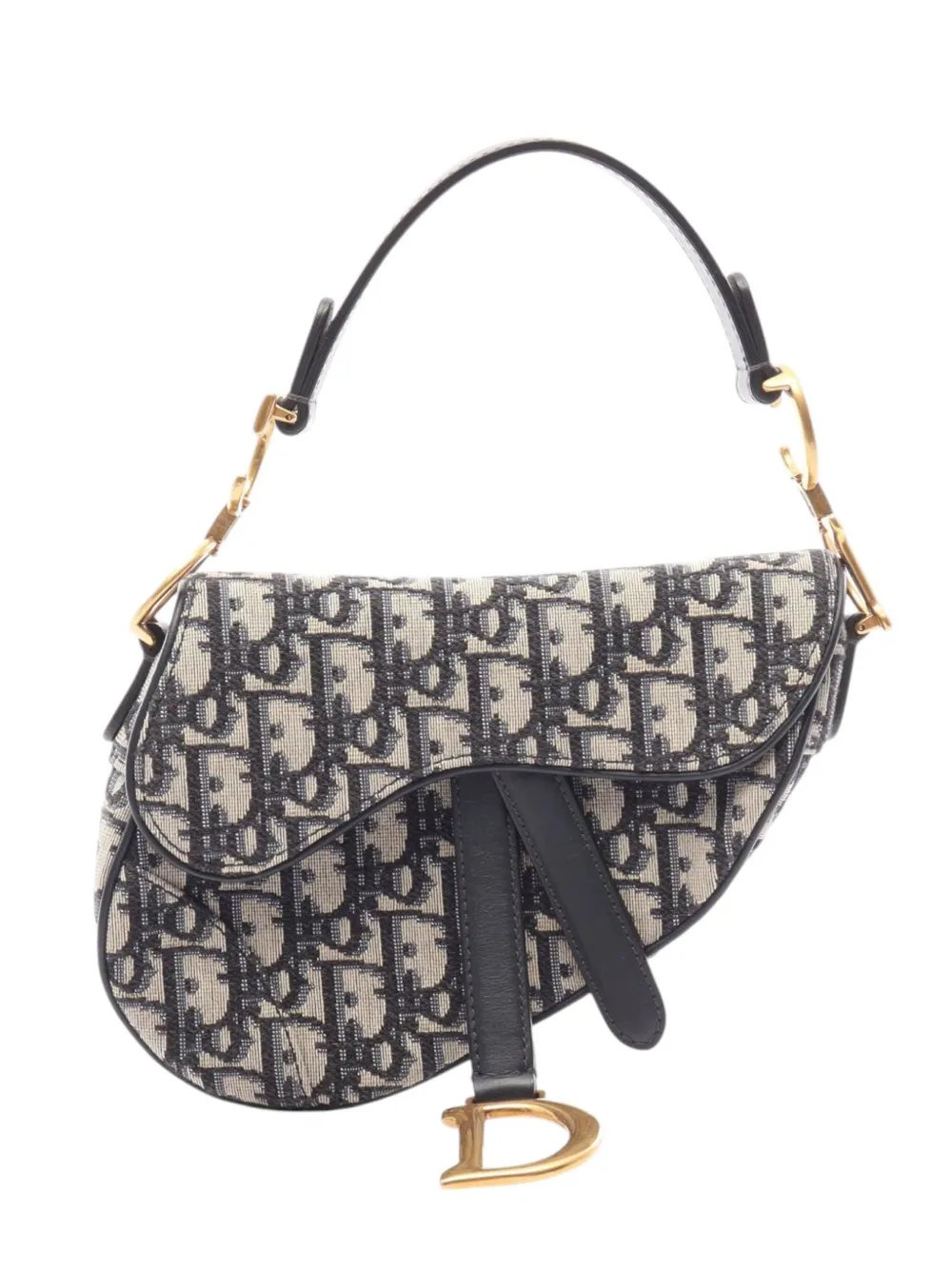 2000-2026 Mini Oblique Canvas Saddle Bag satchel