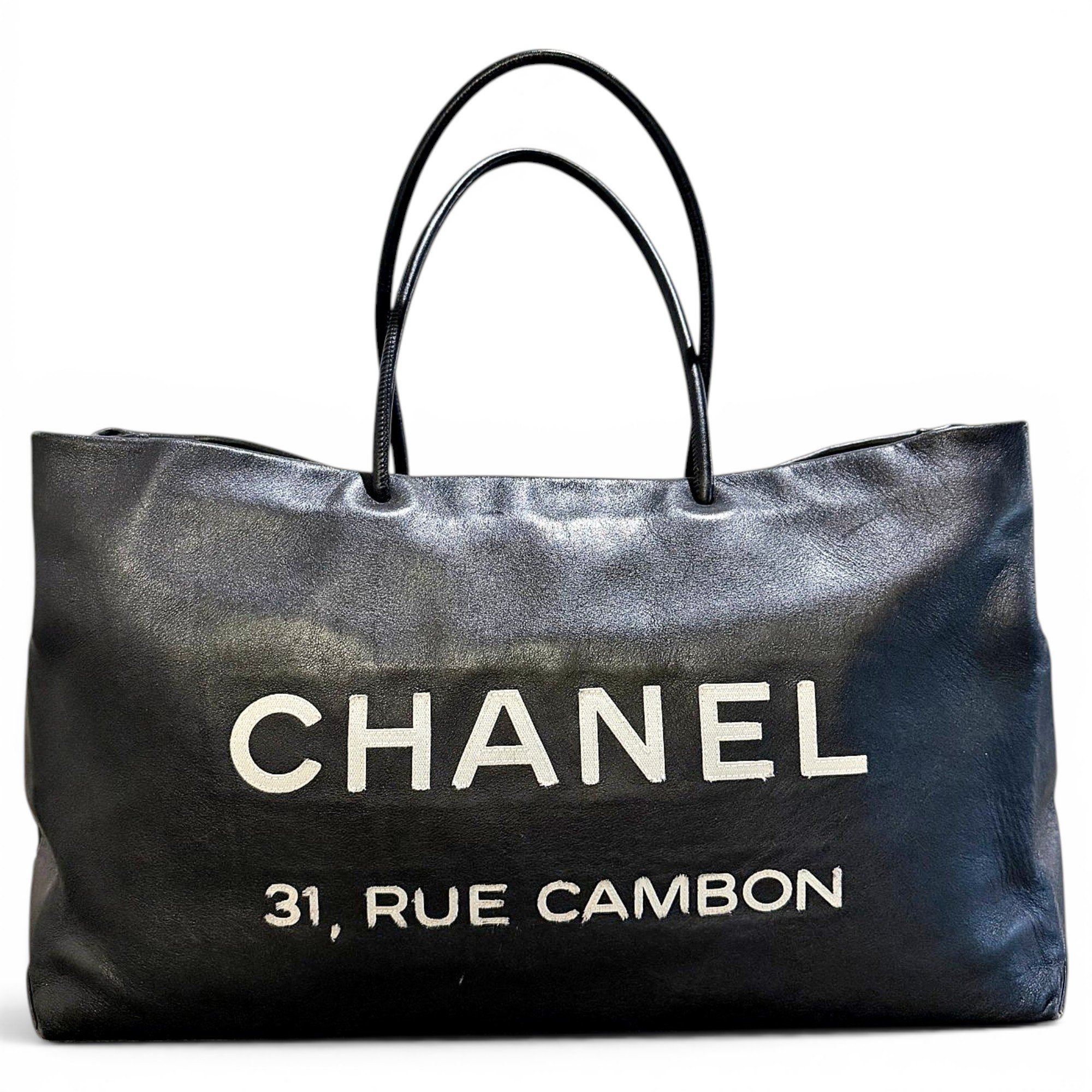 Executive leather tote