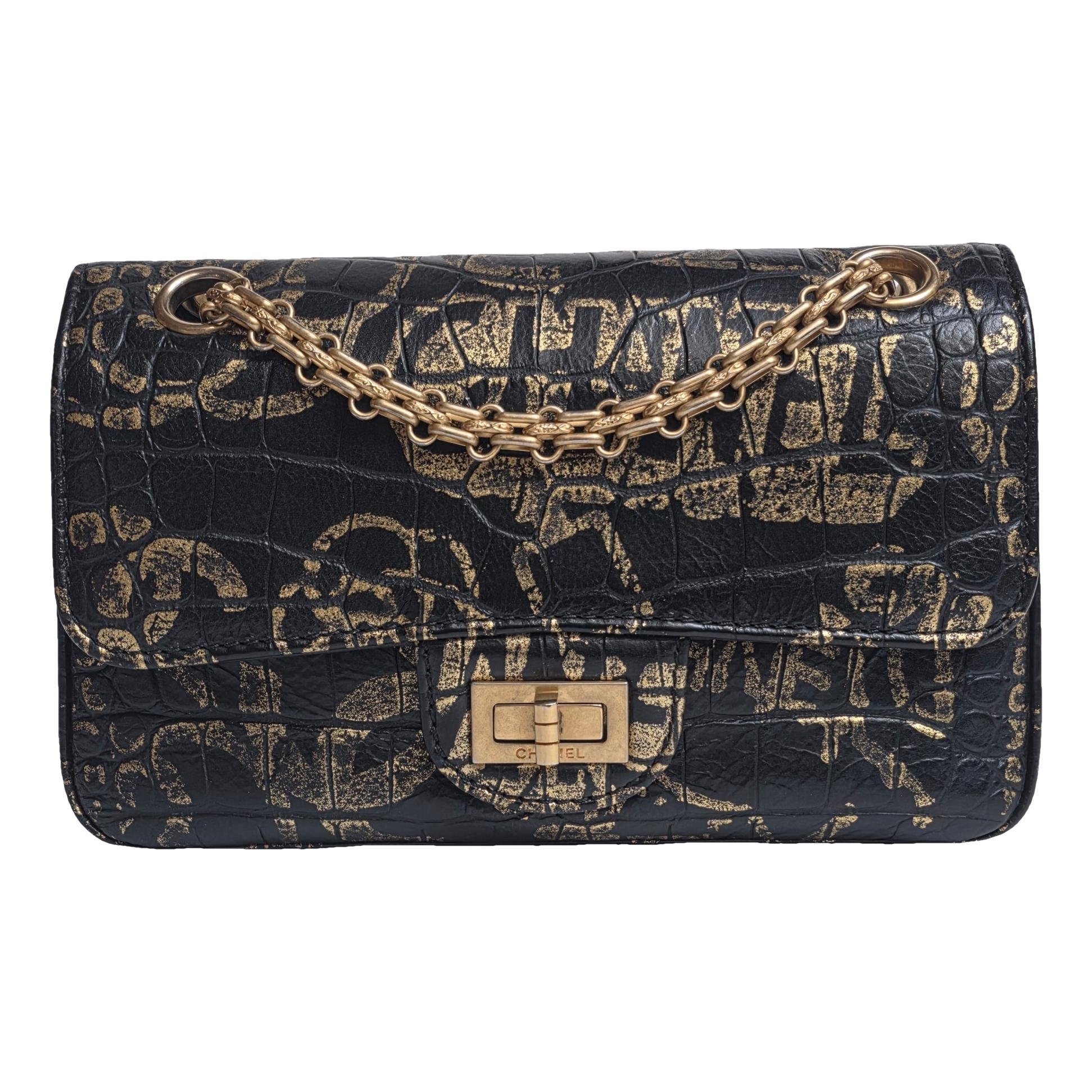 Graffiti leather crossbody bag
