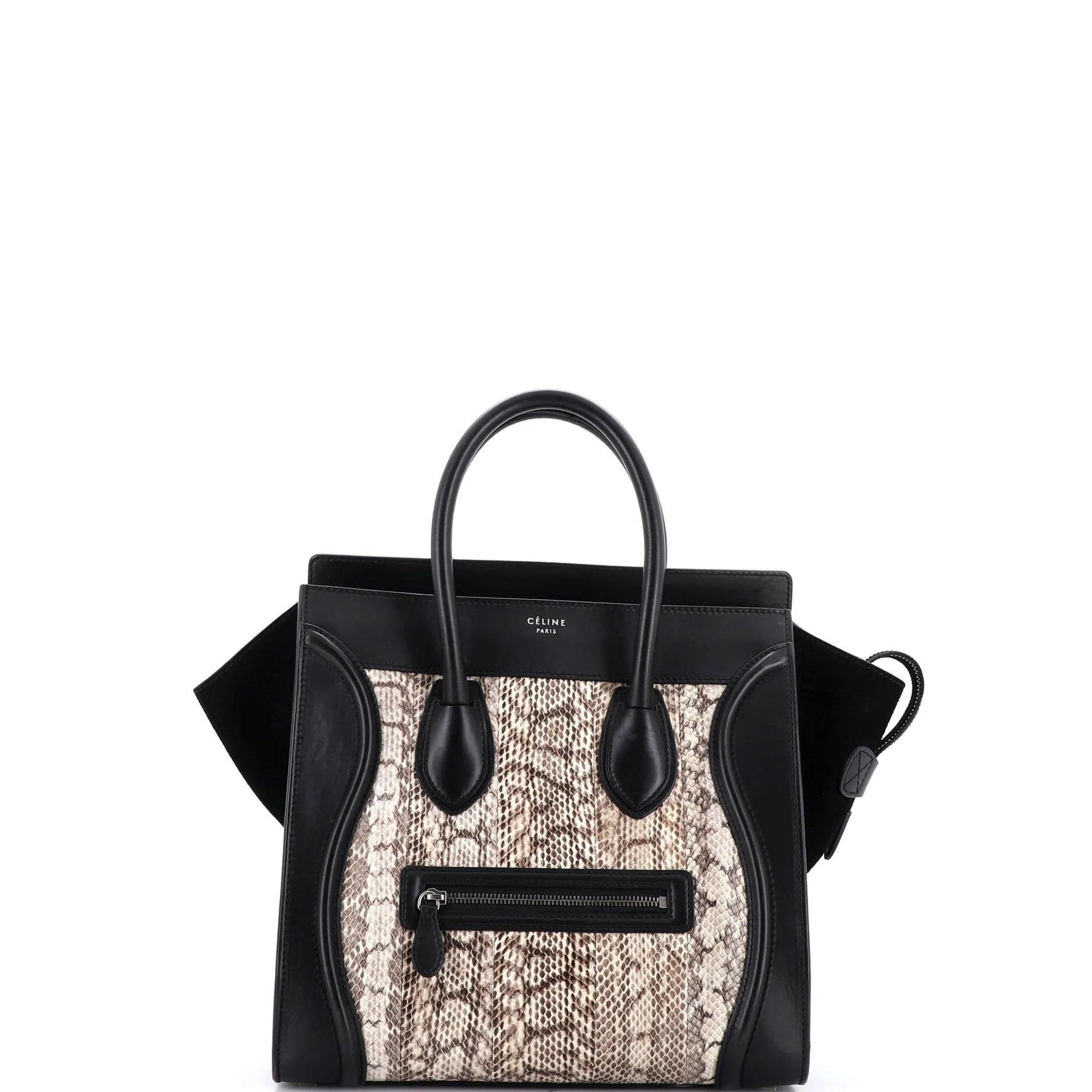 Exotic leathers handbag