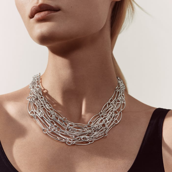Sans Coloris Chaine d'Ancre Punk Necklace