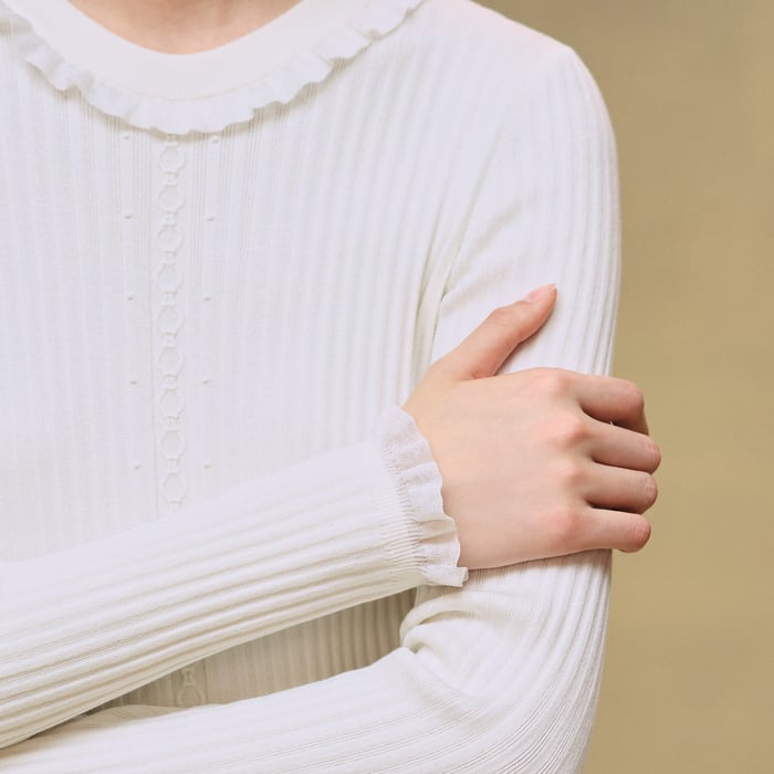 Blanc Naturel Long-sleeve Sweater