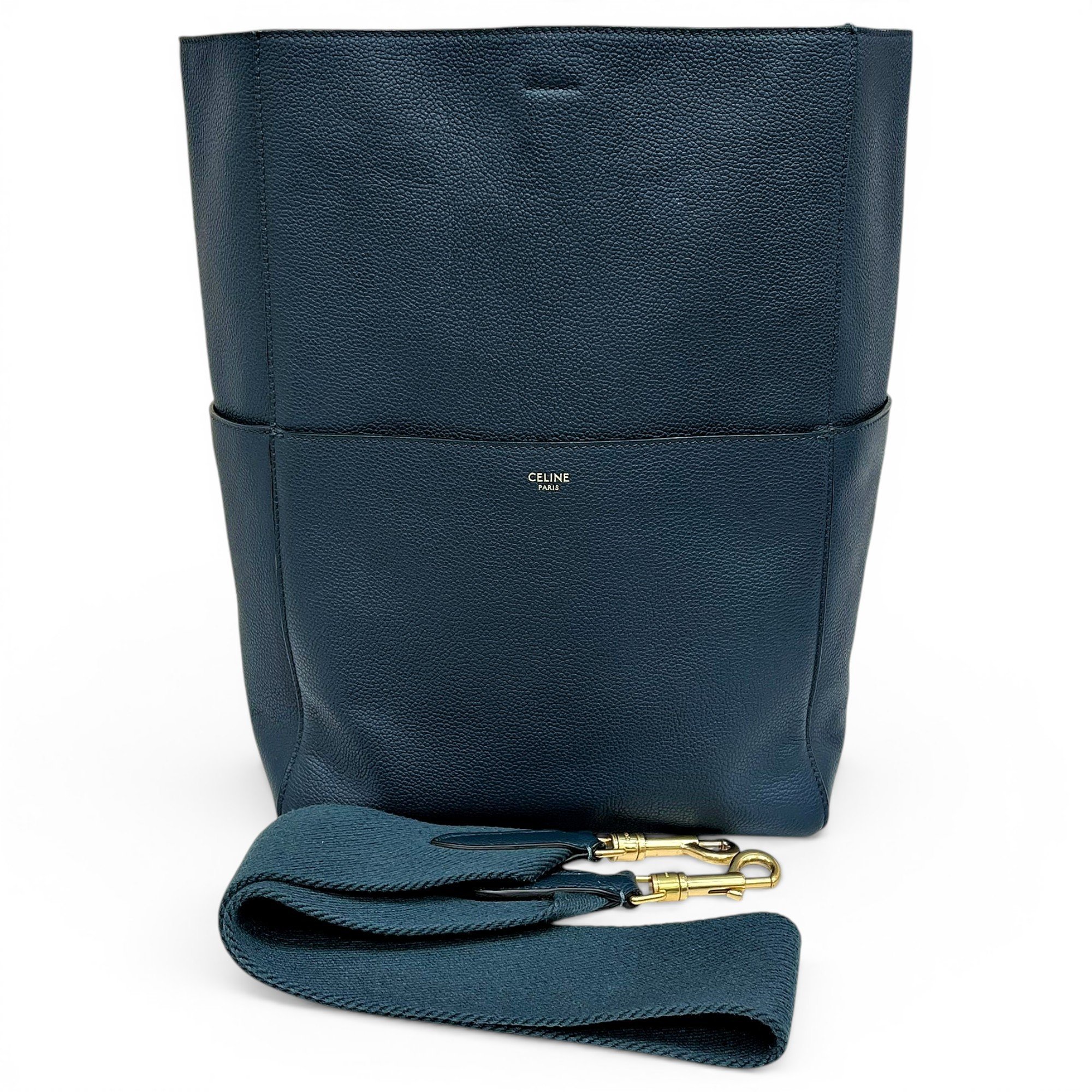 Seau Sangle leather handbag