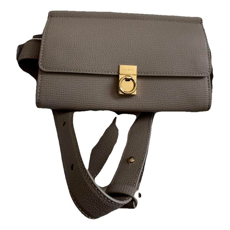 Polene Leather clutch bag