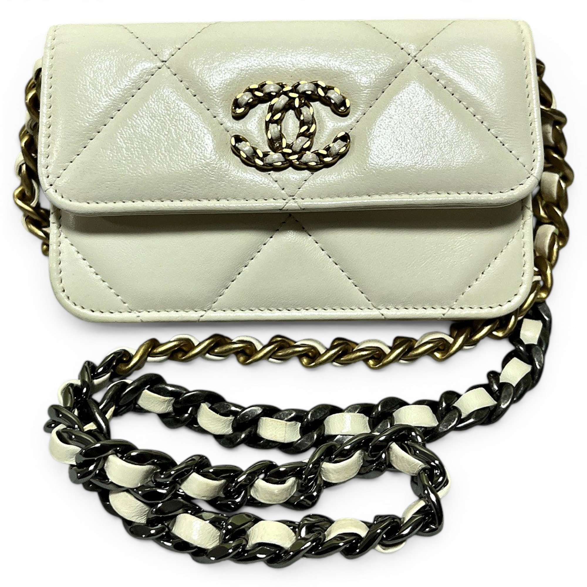Wallet On Chain Chanel 19 leather crossbody bag
