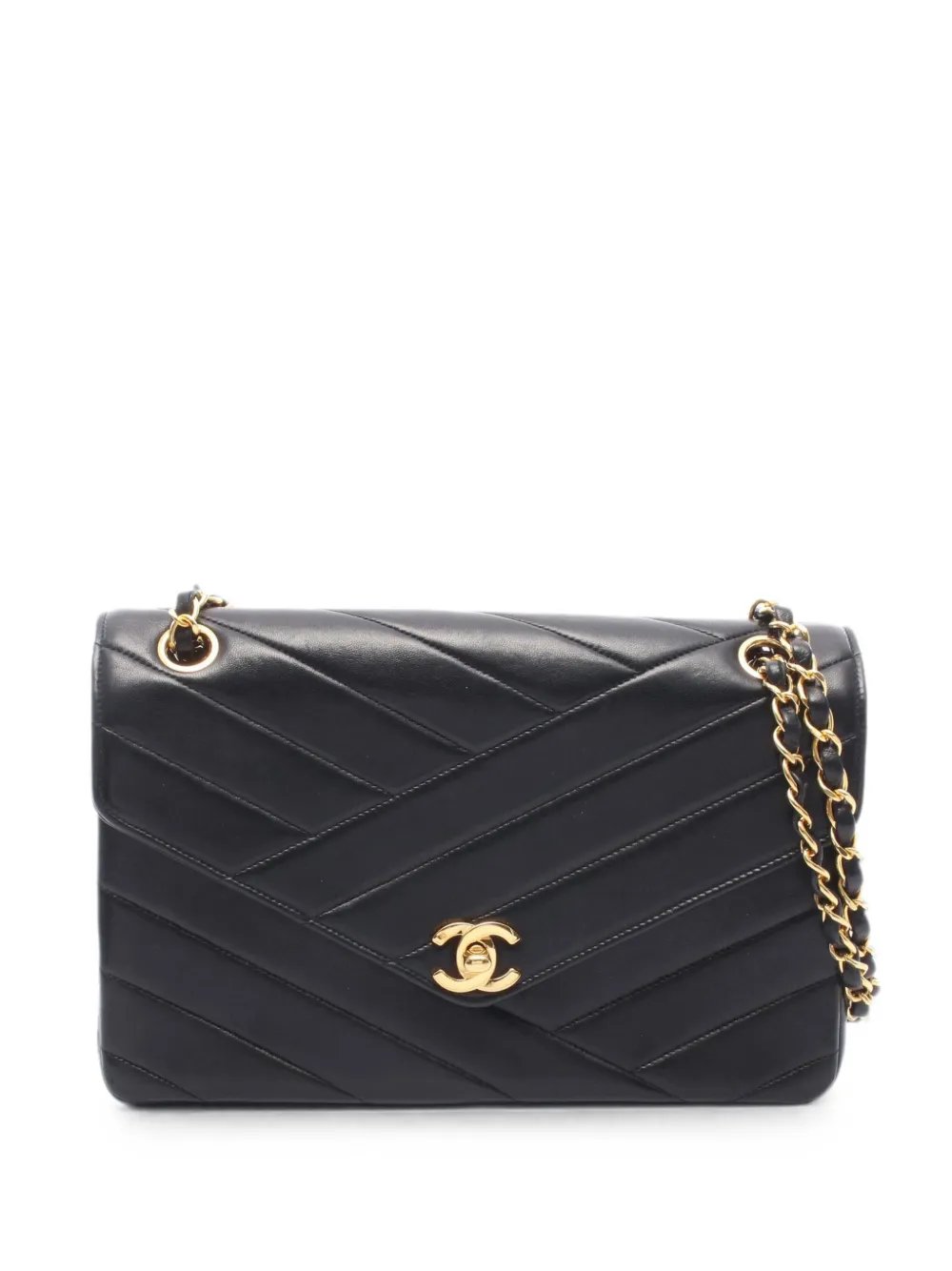 1994-1996 bias-stitch chain shoulder bag