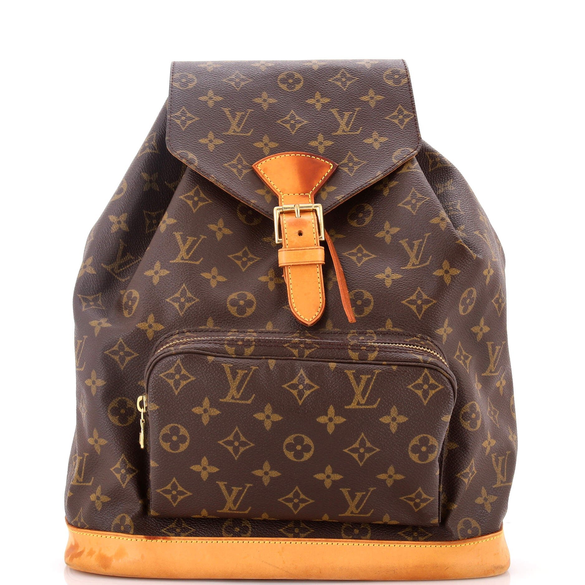 Louis Vuitton Vintage Montsouris Backpack Monogram Canvas GM