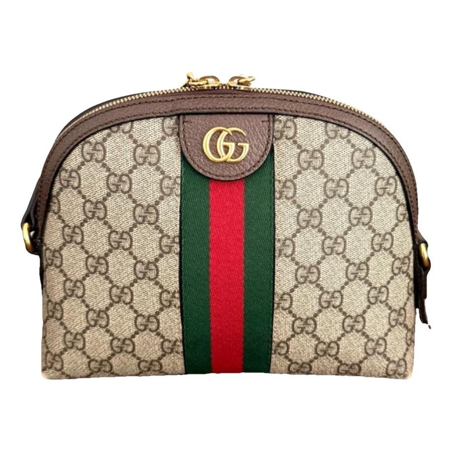 Ophidia Dome patent leather crossbody bag