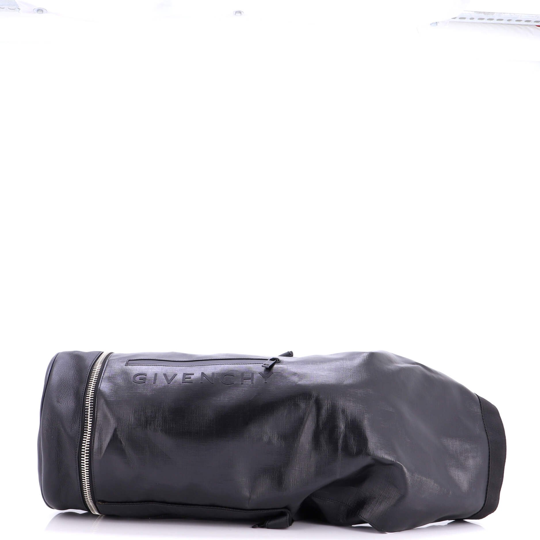 Givenchy Jaw Bag Coated Canvas with Leather Large