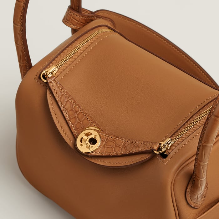 Gold Lindy II Mini Touch Bag