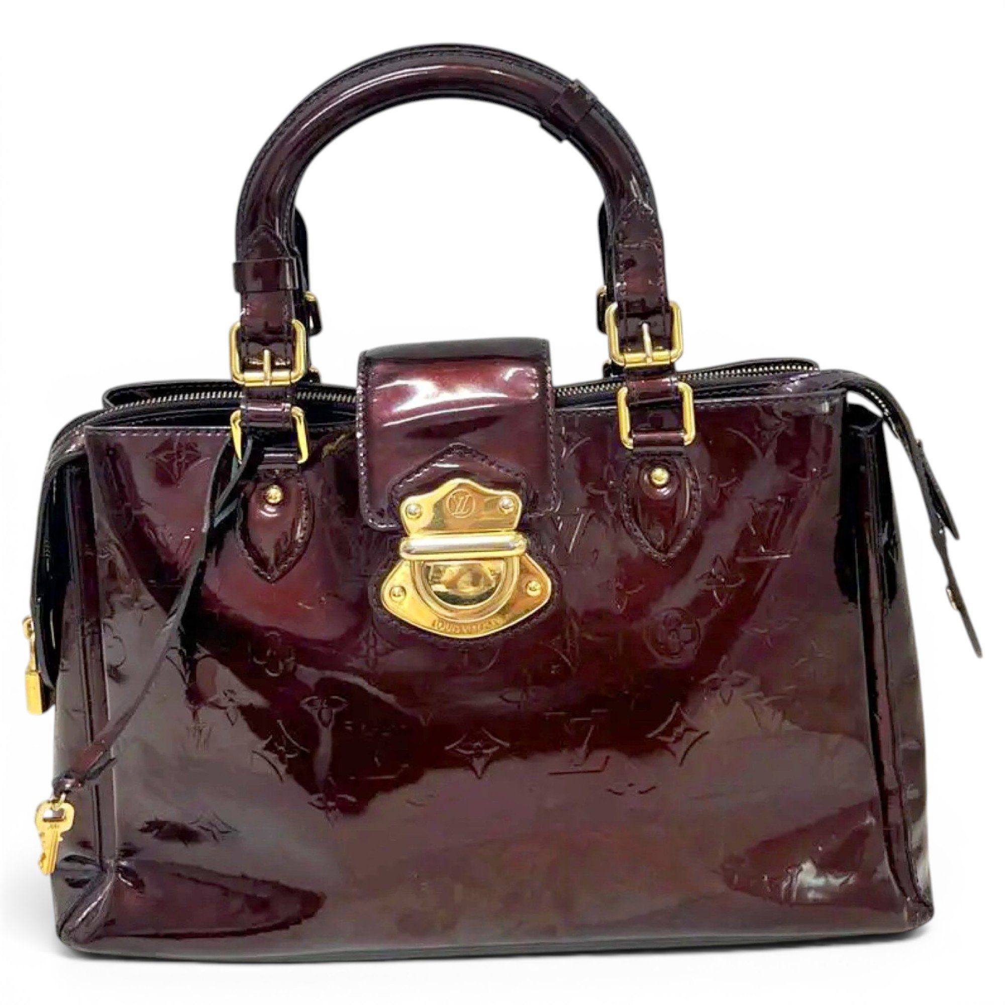 Melrose patent leather handbag