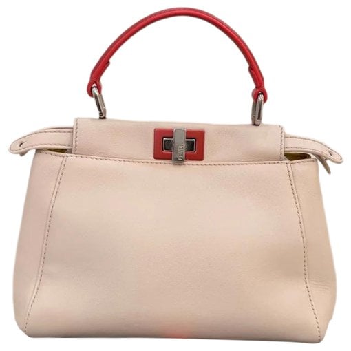Peekaboo leather satchel